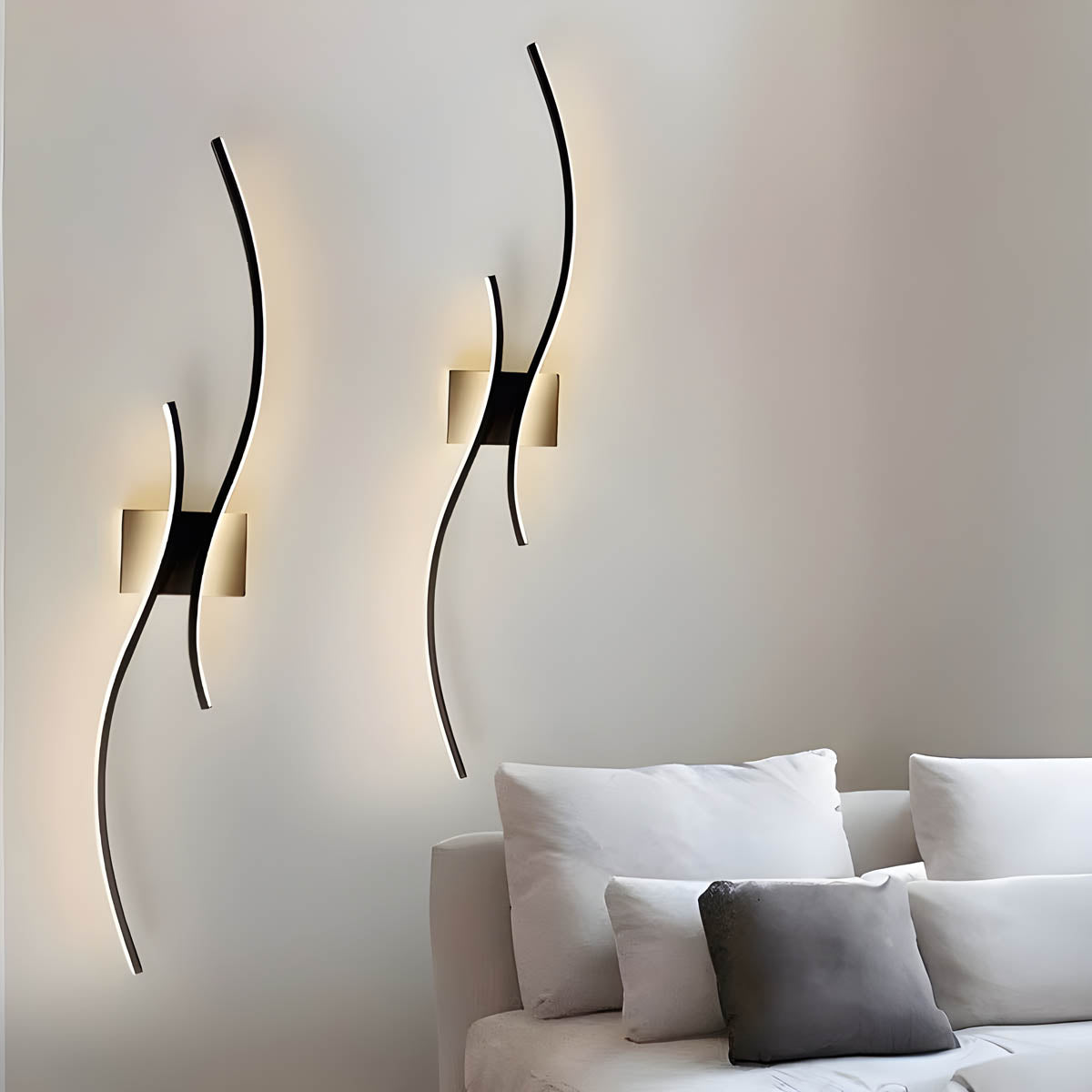 Modern Sculptural LED Wall Light – Aluminium