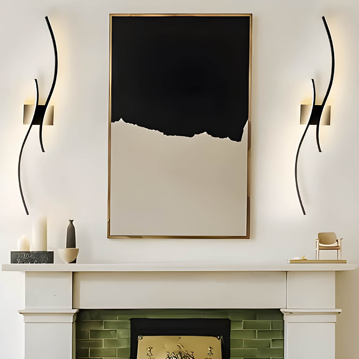 Modern Sculptural LED Wall Light – Aluminium