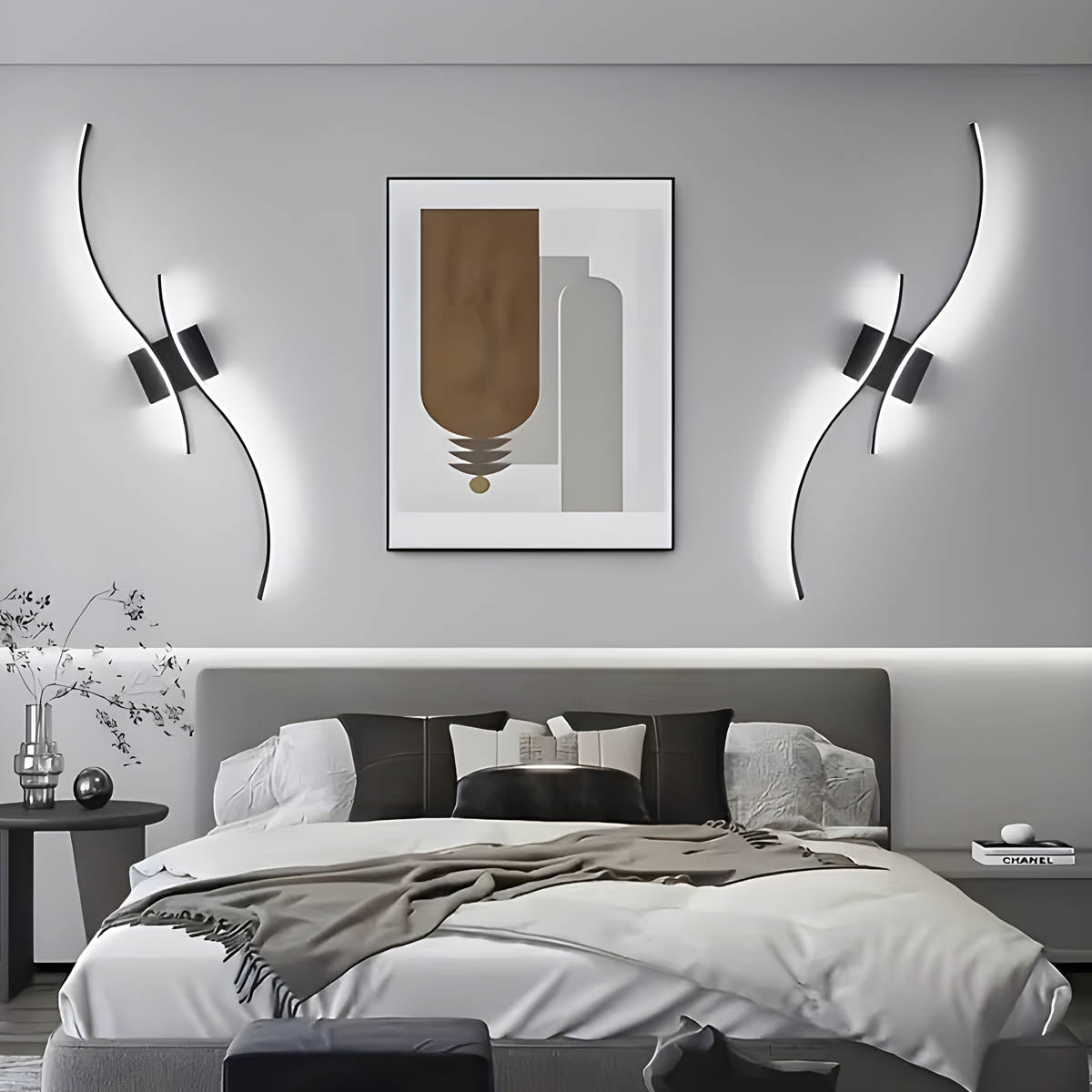 Modern Sculptural LED Wall Light – Aluminium