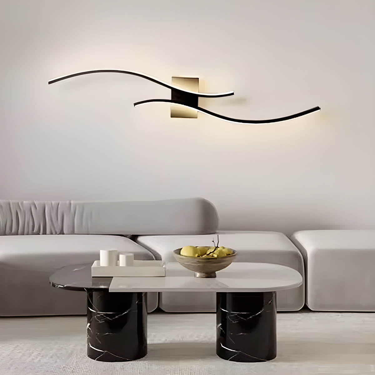 Modern Sculptural LED Wall Light – Aluminium
