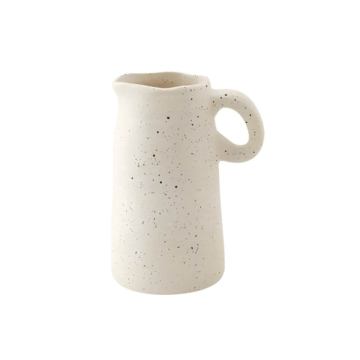 Speckled White Ceramic & Porcelain Vase Collection — Nordic Inspired Décor