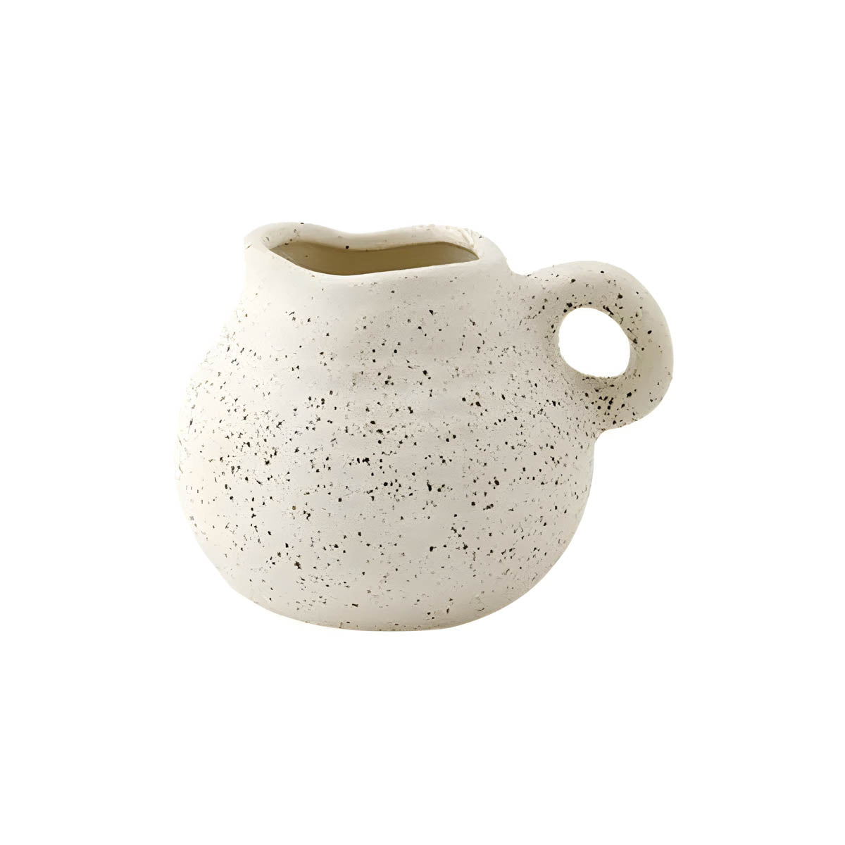 Speckled White Ceramic & Porcelain Vase Collection — Nordic Inspired Décor