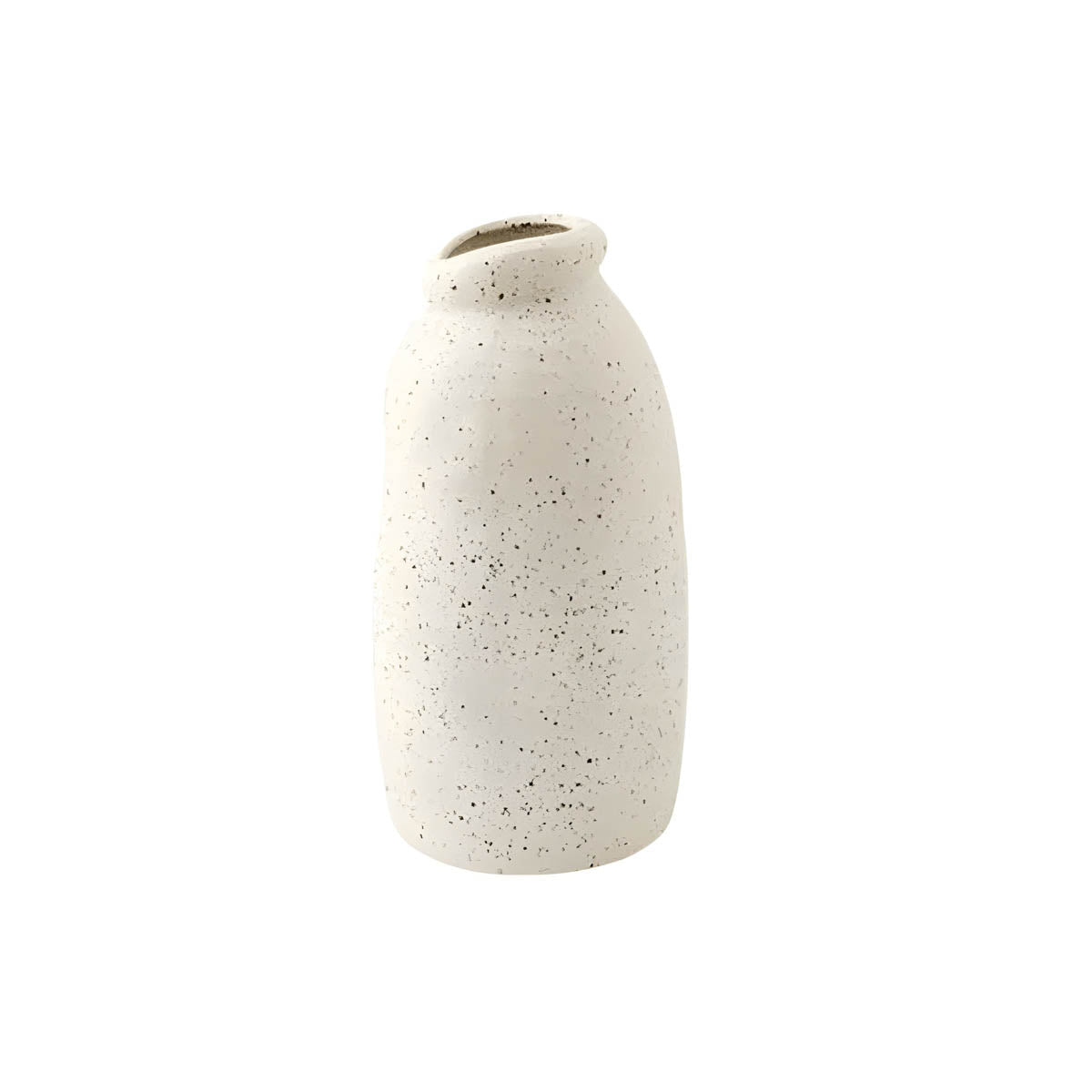 Speckled White Ceramic & Porcelain Vase Collection — Nordic Inspired Décor