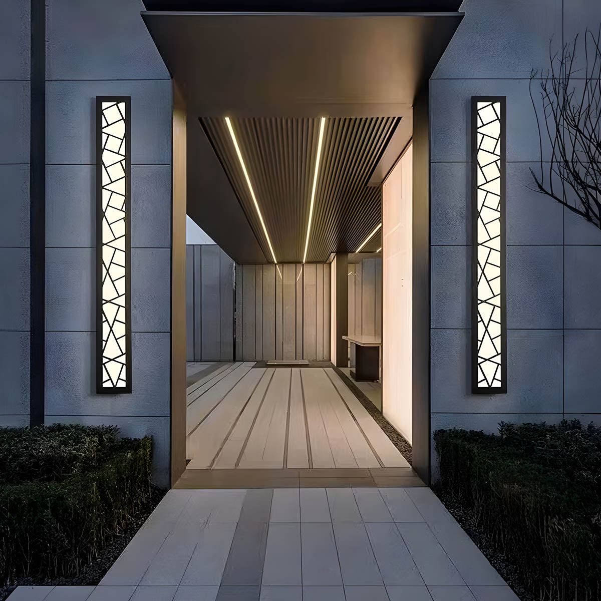 Stainless-steel & cast-iron outdoor wall light IP65/68