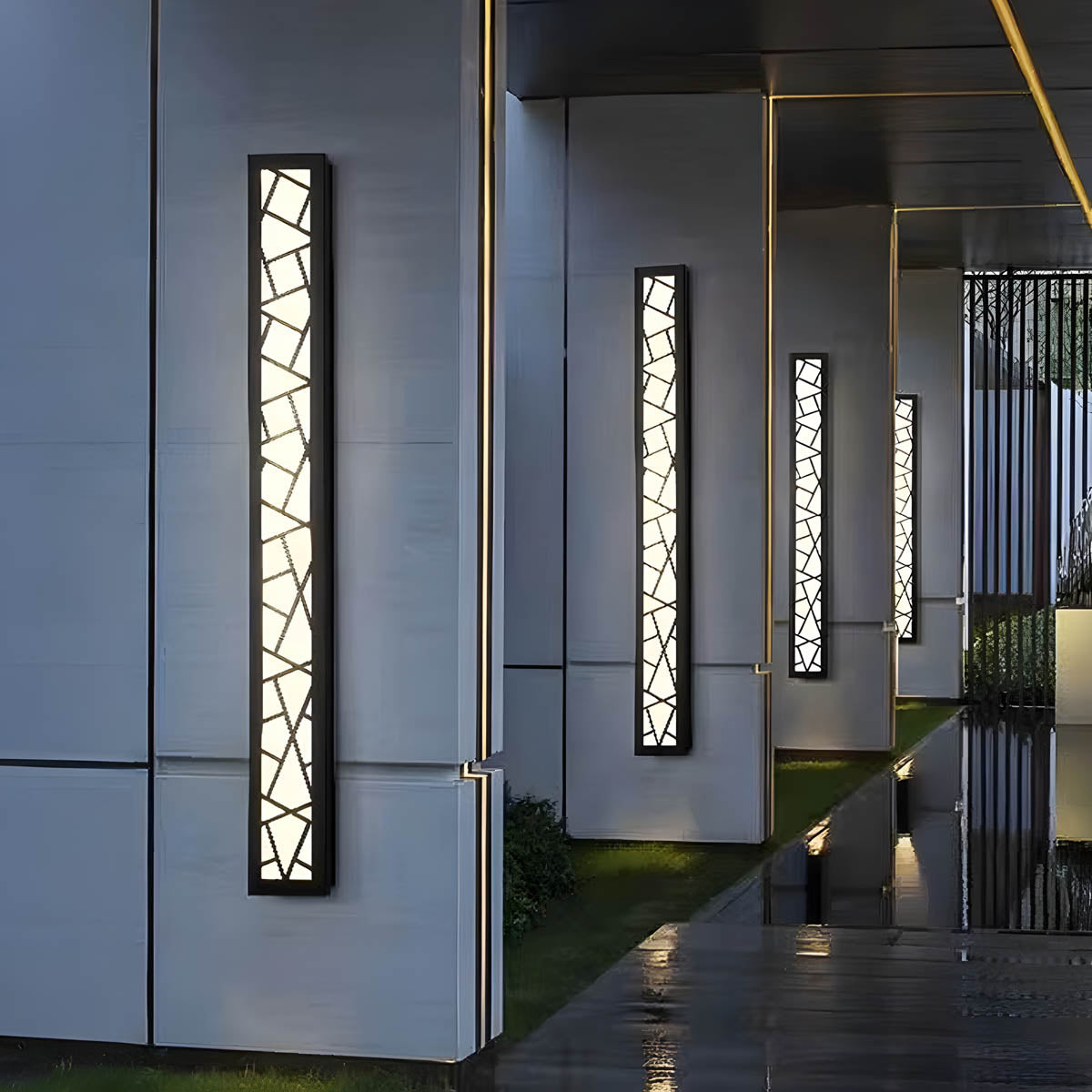 Stainless-steel & cast-iron outdoor wall light IP65/68