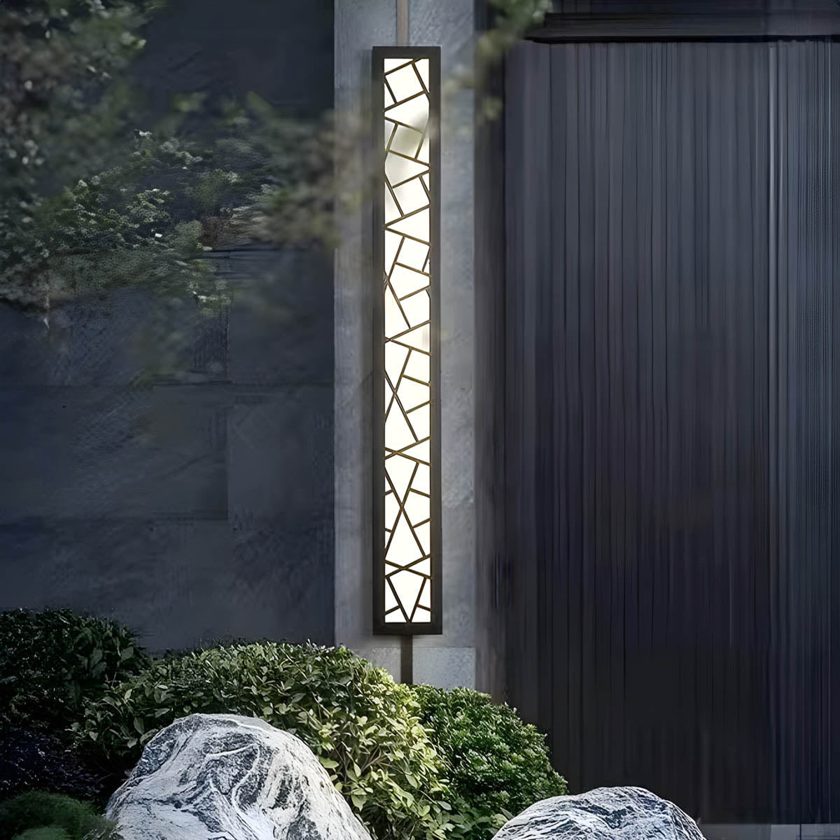 Stainless-steel & cast-iron outdoor wall light IP65/68