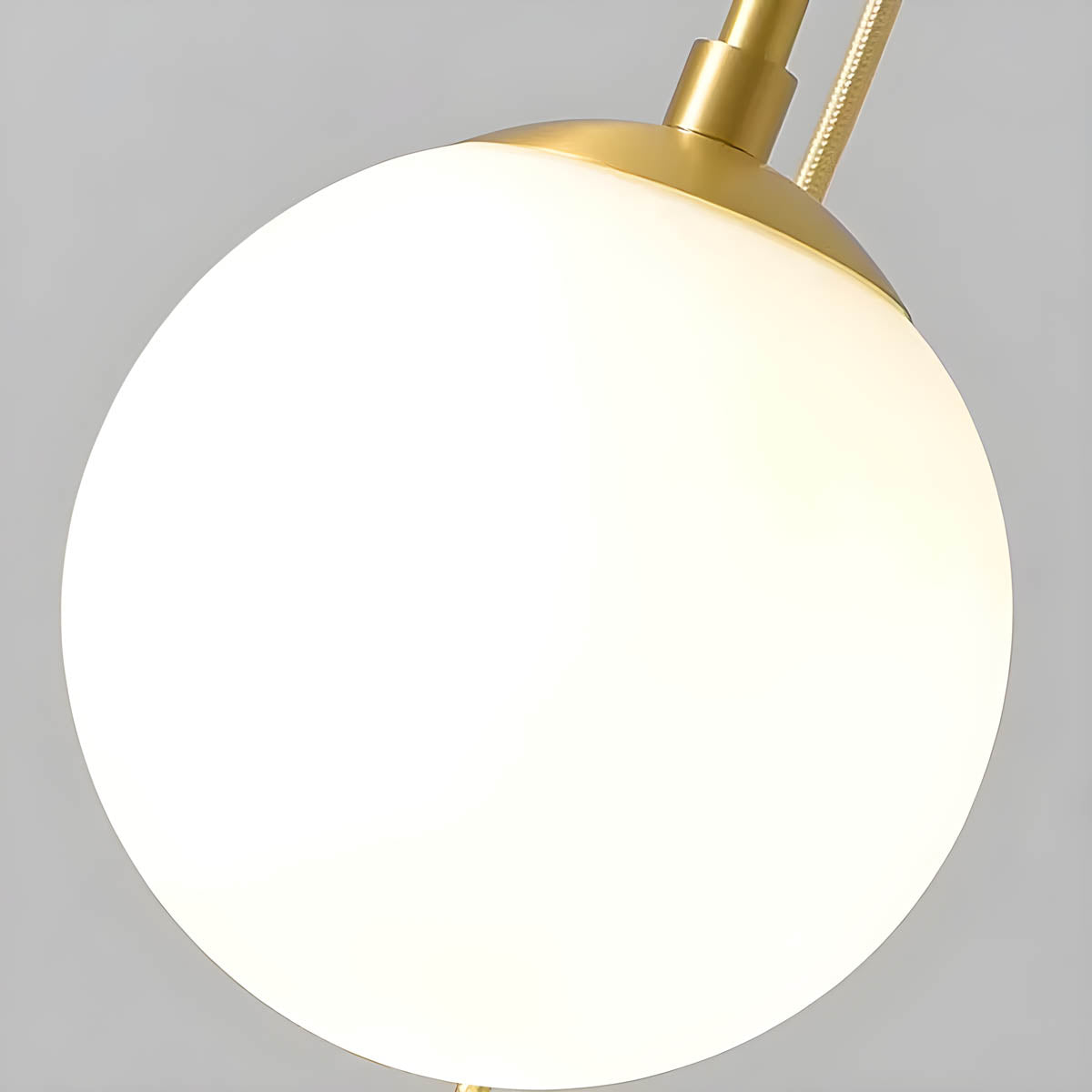 Multi-head glass globe pendant light