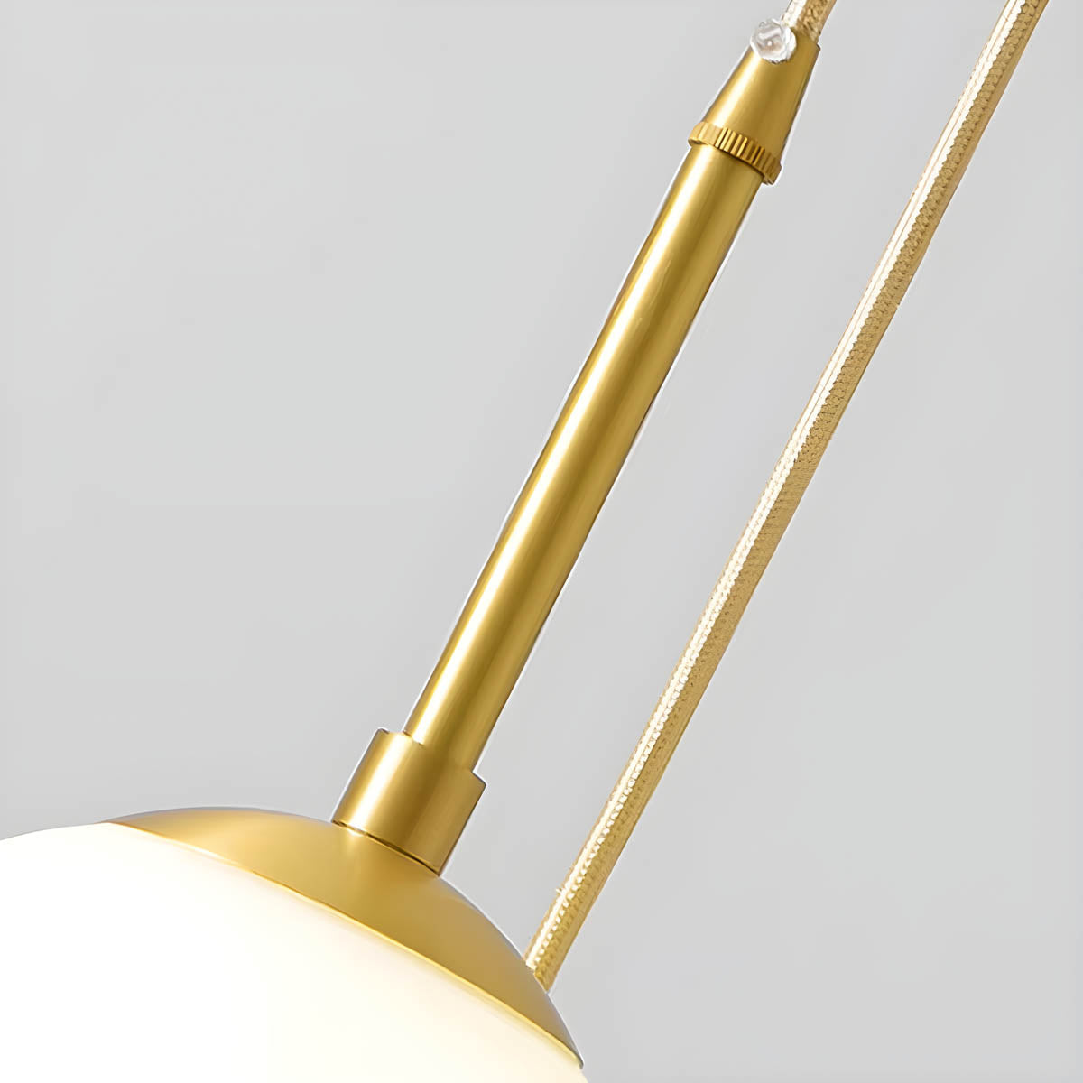 Multi-head glass globe pendant light