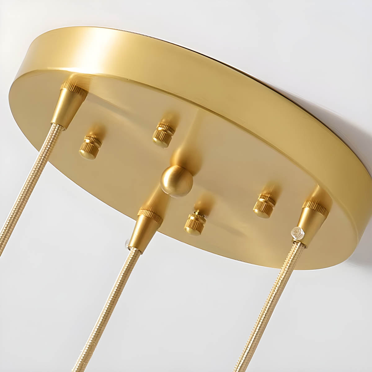 Multi-head glass globe pendant light