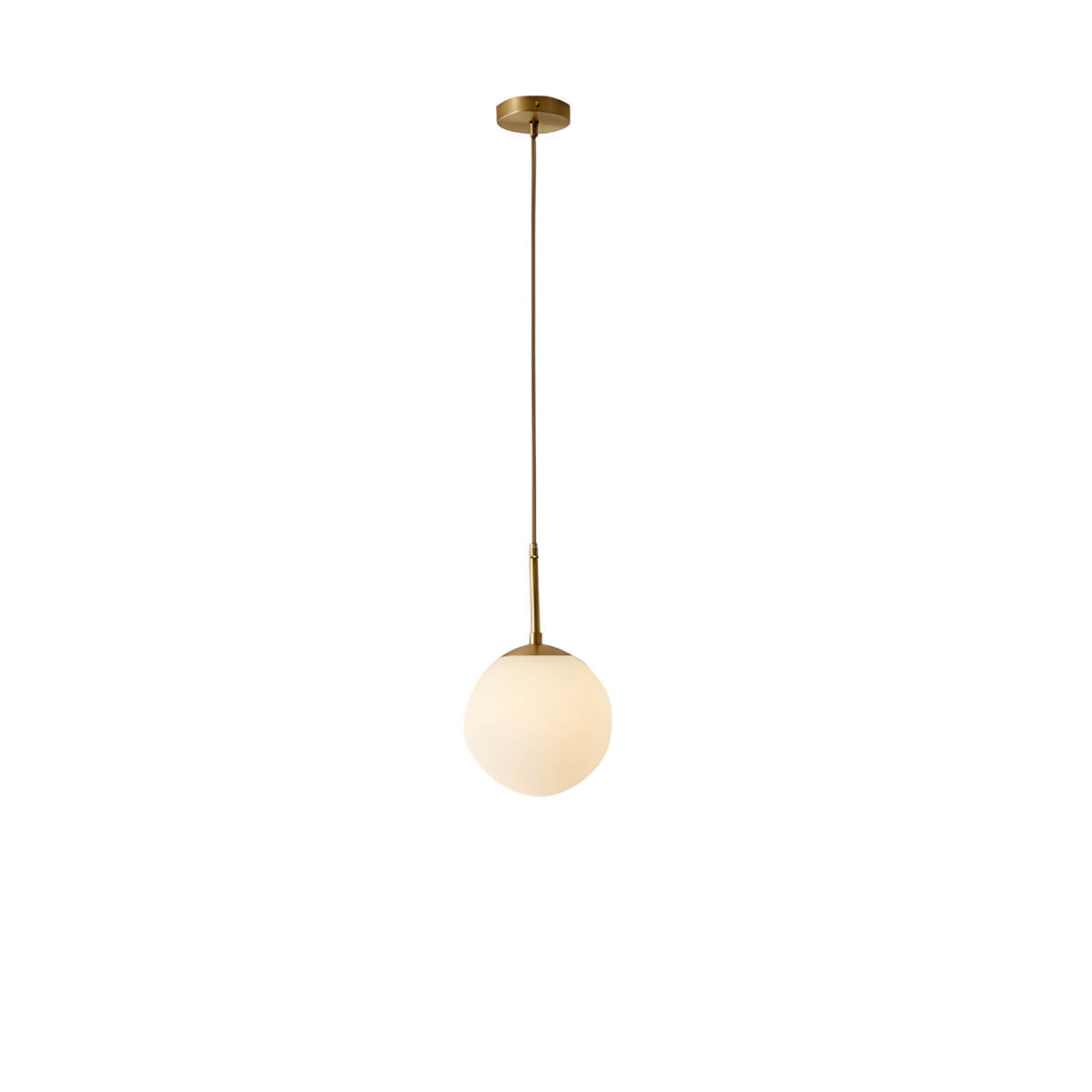 Multi-head glass globe pendant light