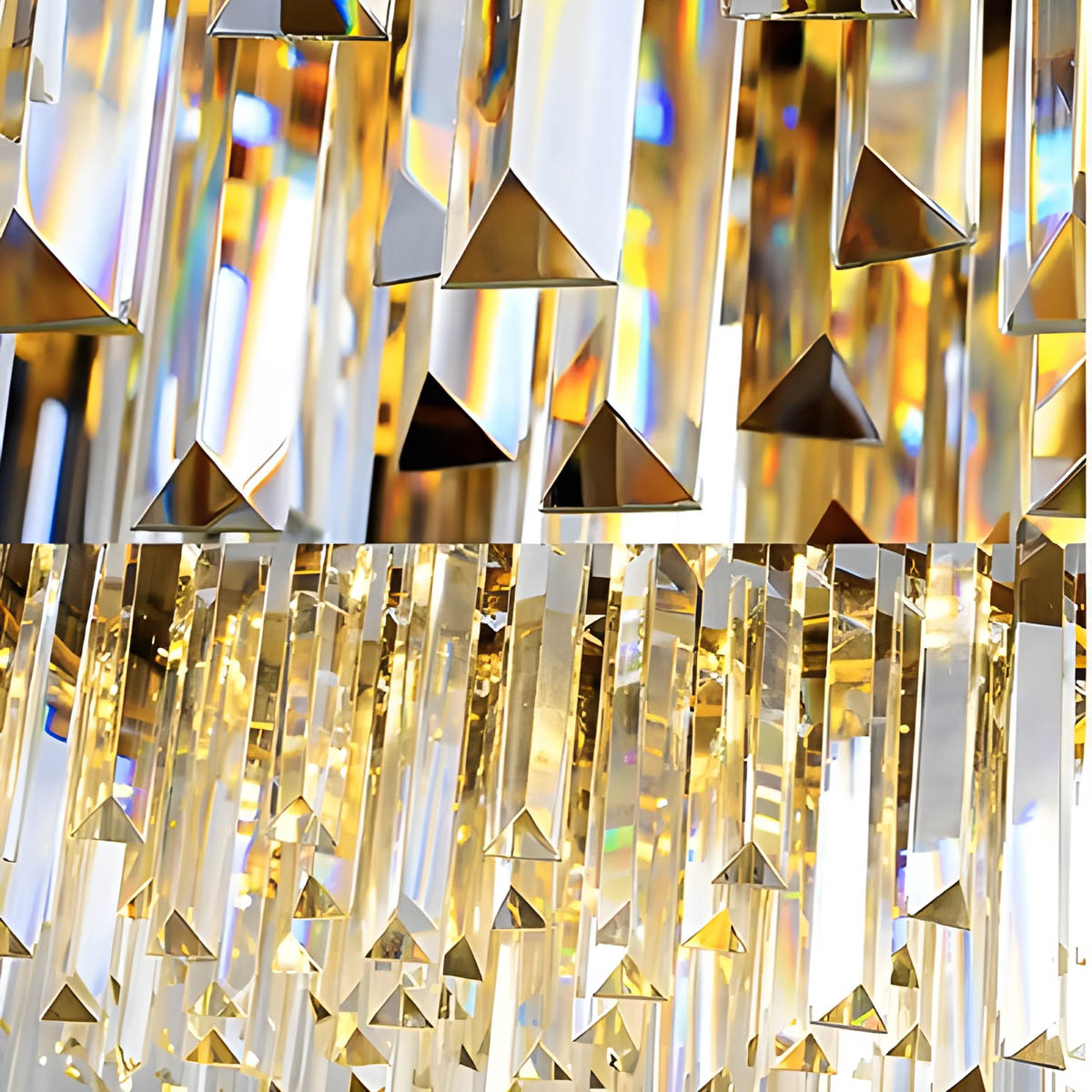 Stainless Steel & Crystal Chandelier E14 40-120 cm