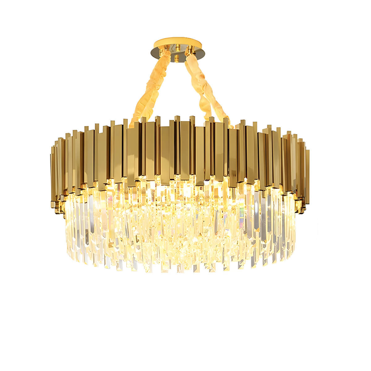 Stainless Steel & Crystal Chandelier E14 40-120 cm