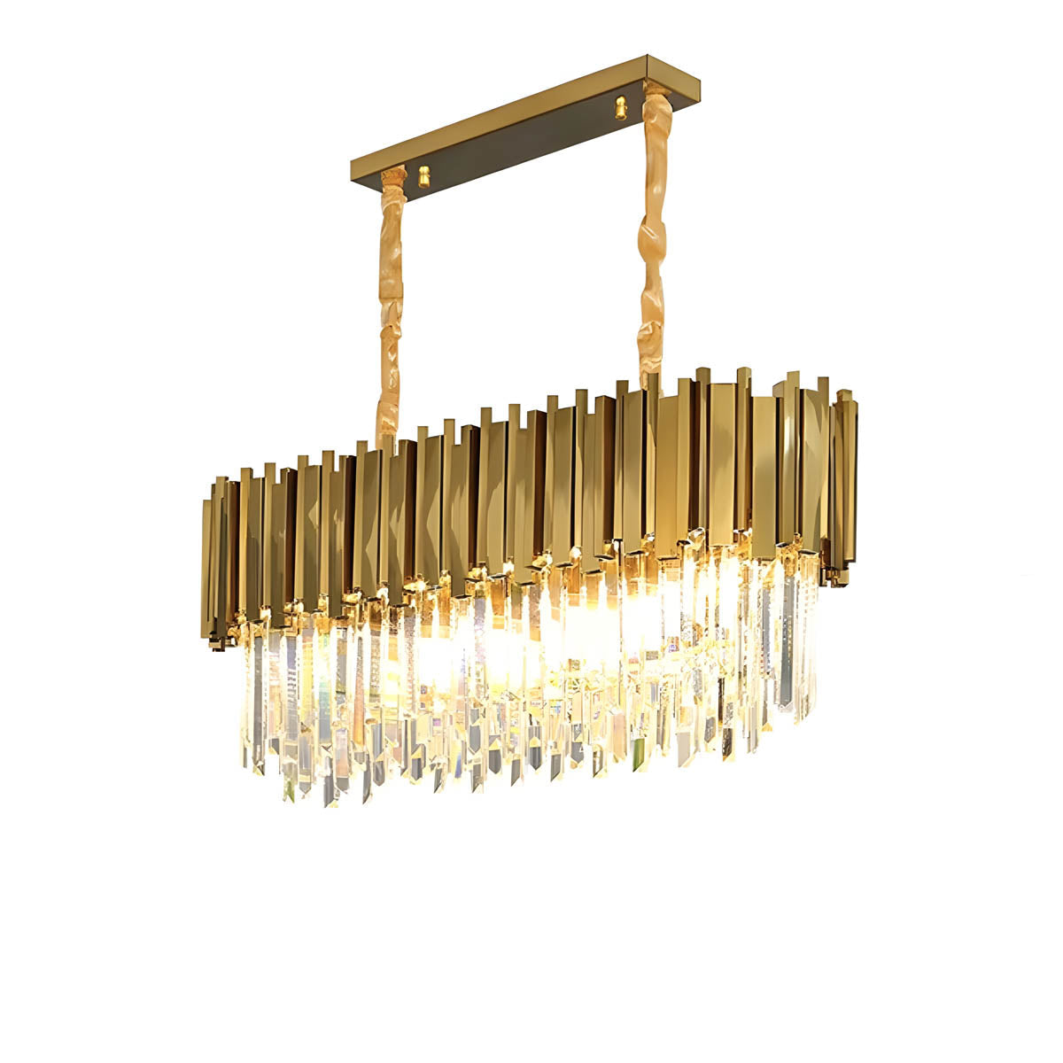 Stainless Steel & Crystal Chandelier E14 40-120 cm