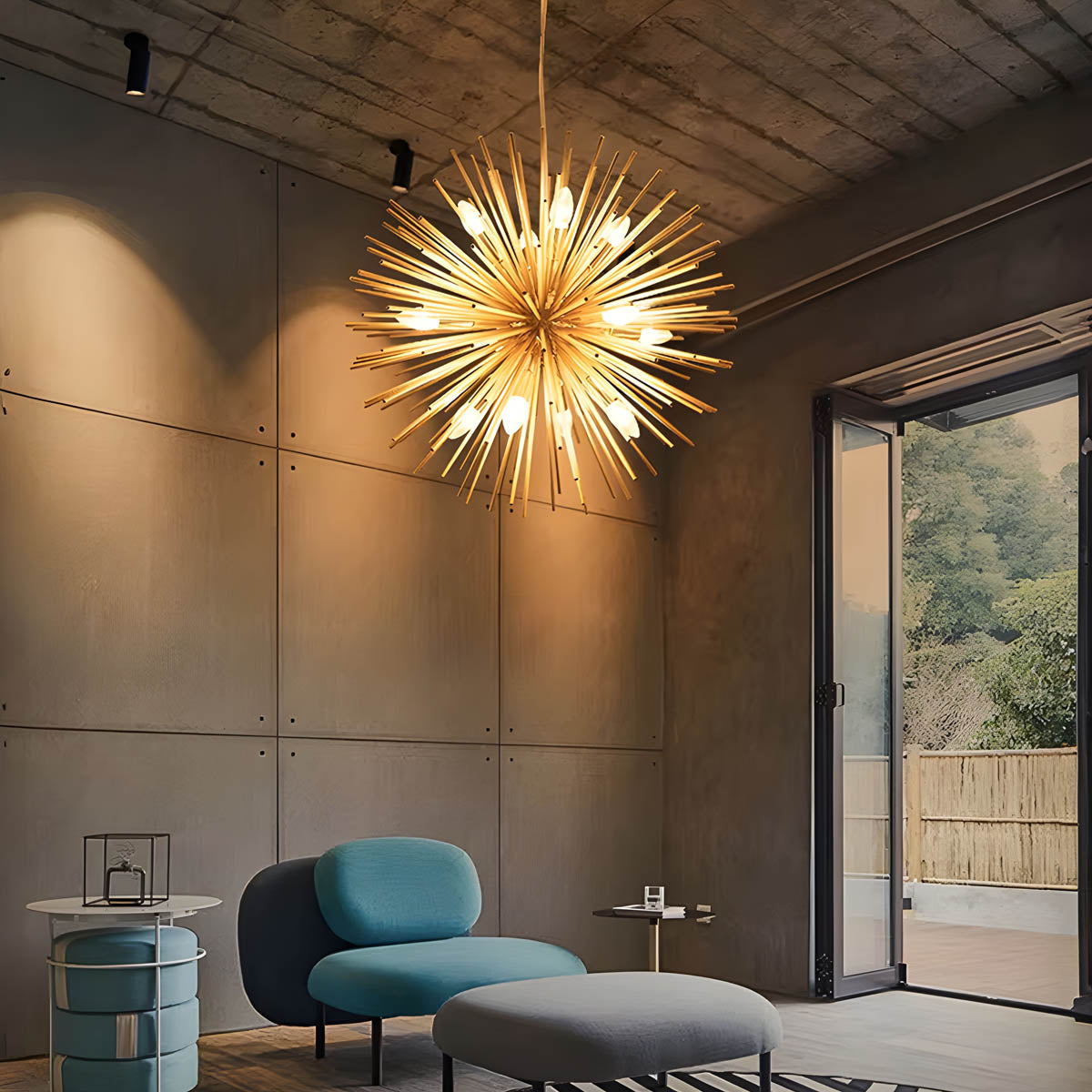 STJARNASTJARNA Starburst Metal Pendant Light E14 LED, Ø 58 cm