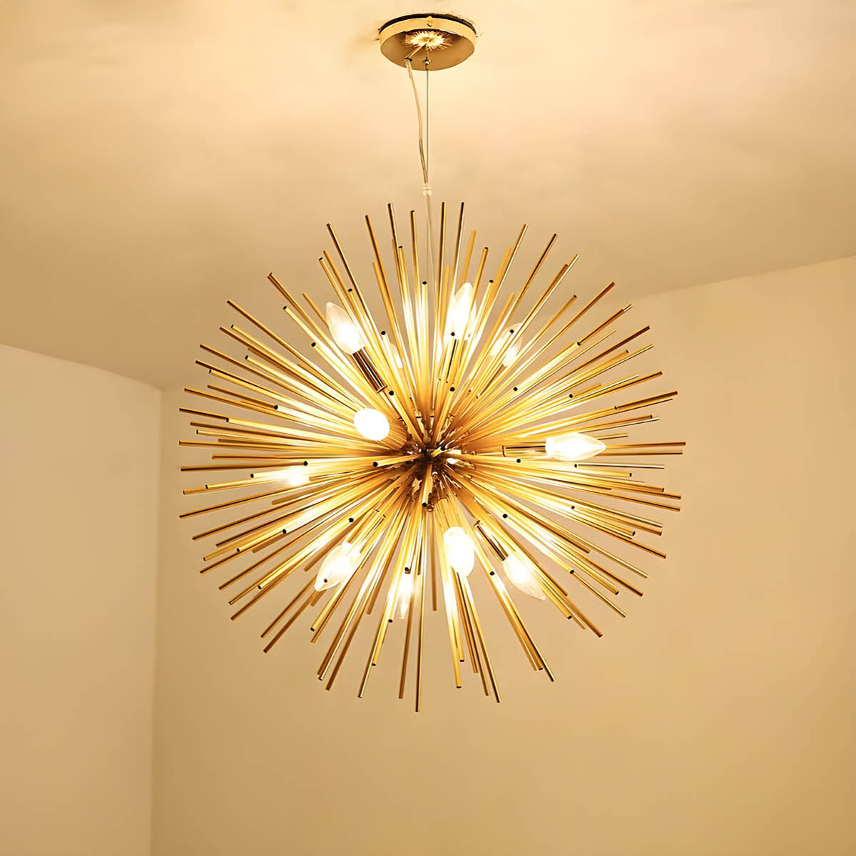 Starburst Metal Pendant Light E14 LED, Ø 58 cm