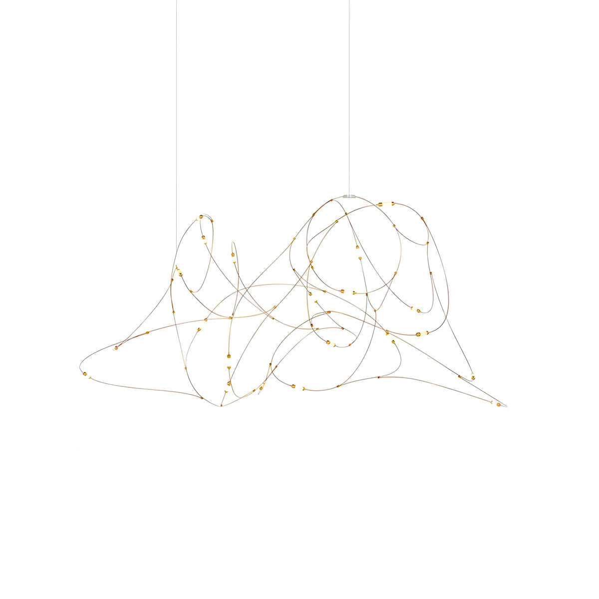 Stainless Steel Filament Wire Chandelier 80 cm