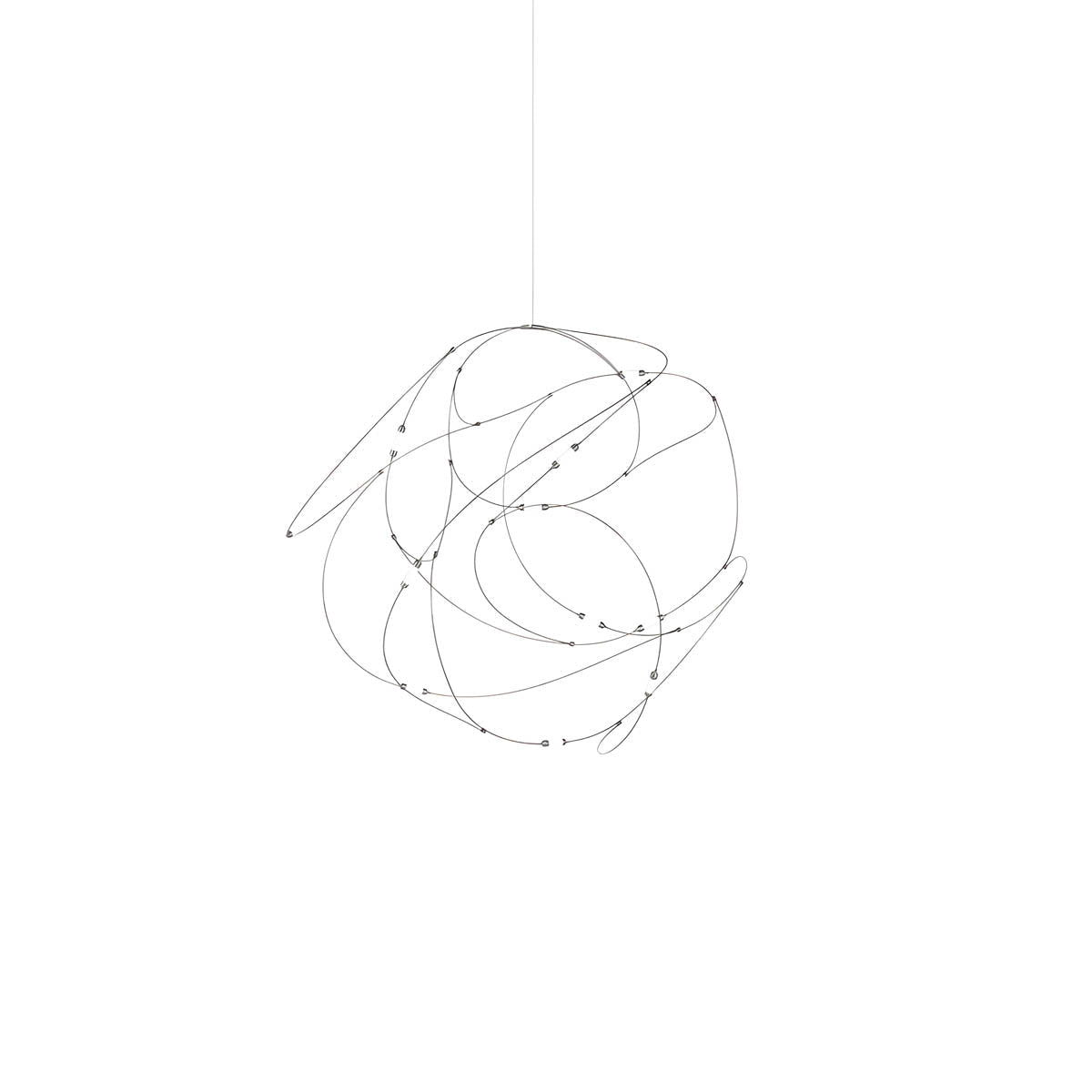 Stainless Steel Filament Wire Chandelier 80 cm