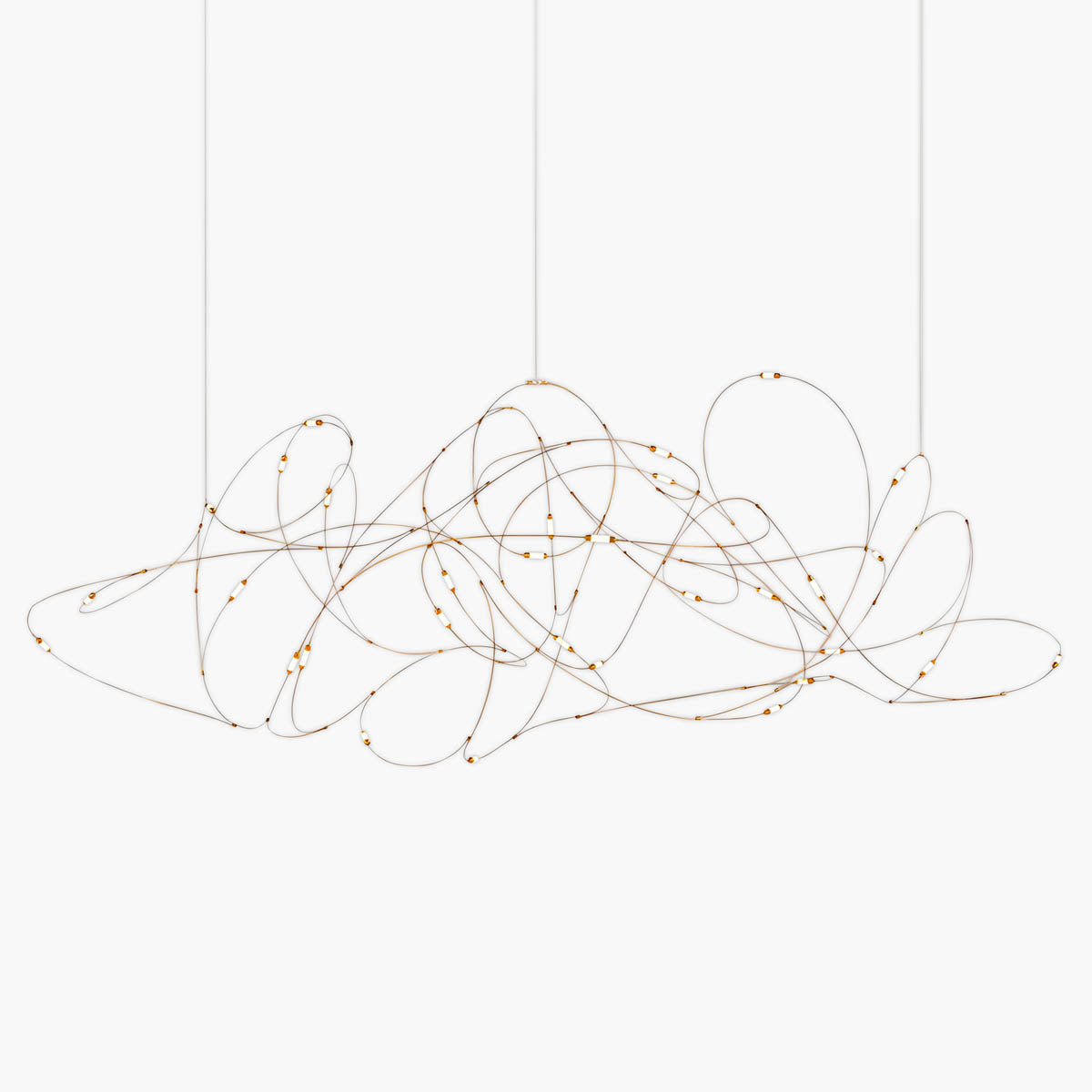 SUE Stainless Steel Filament Wire Chandelier 80 cm