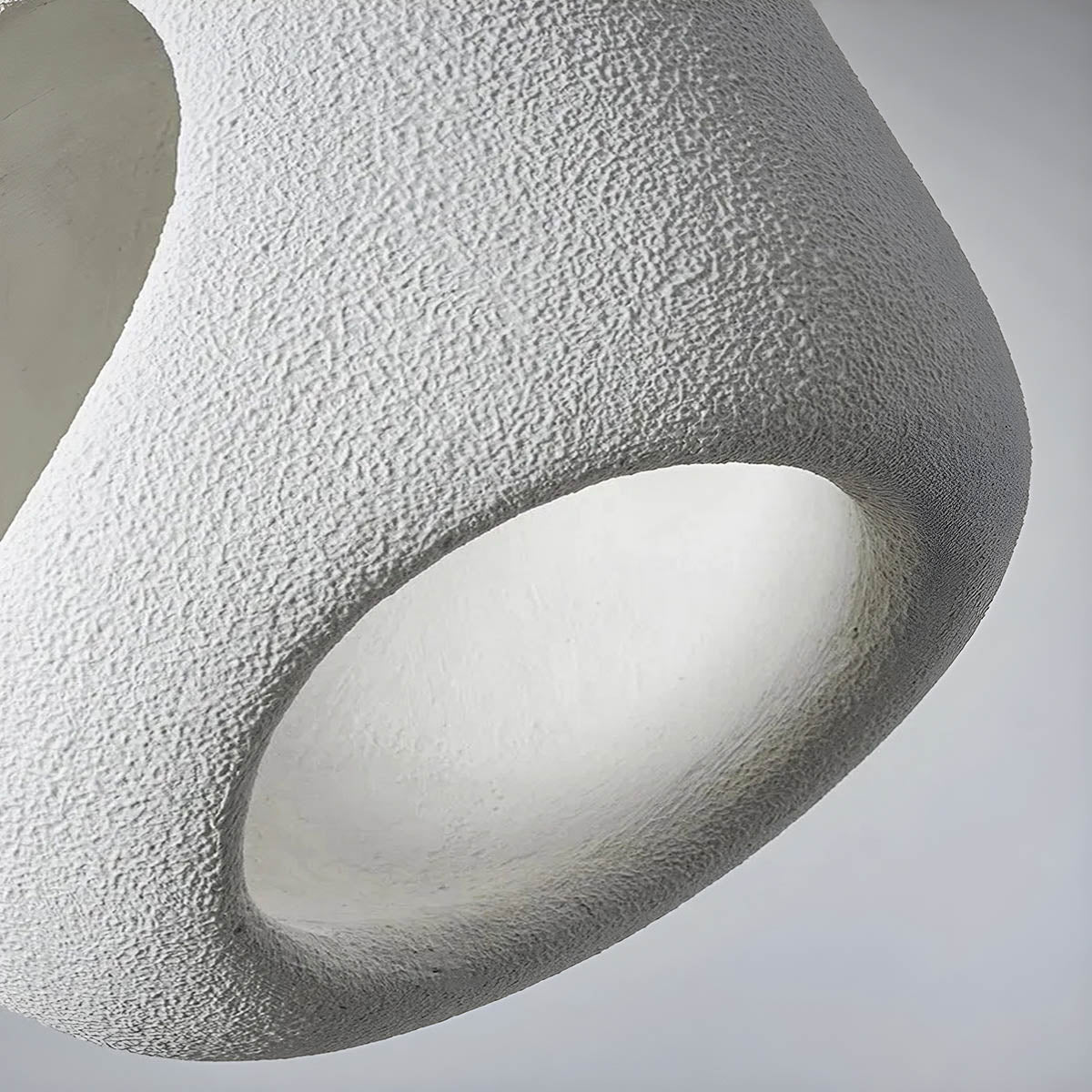 Polystyrene Sculptural Pendant Light E27 LED, 42×58 cm