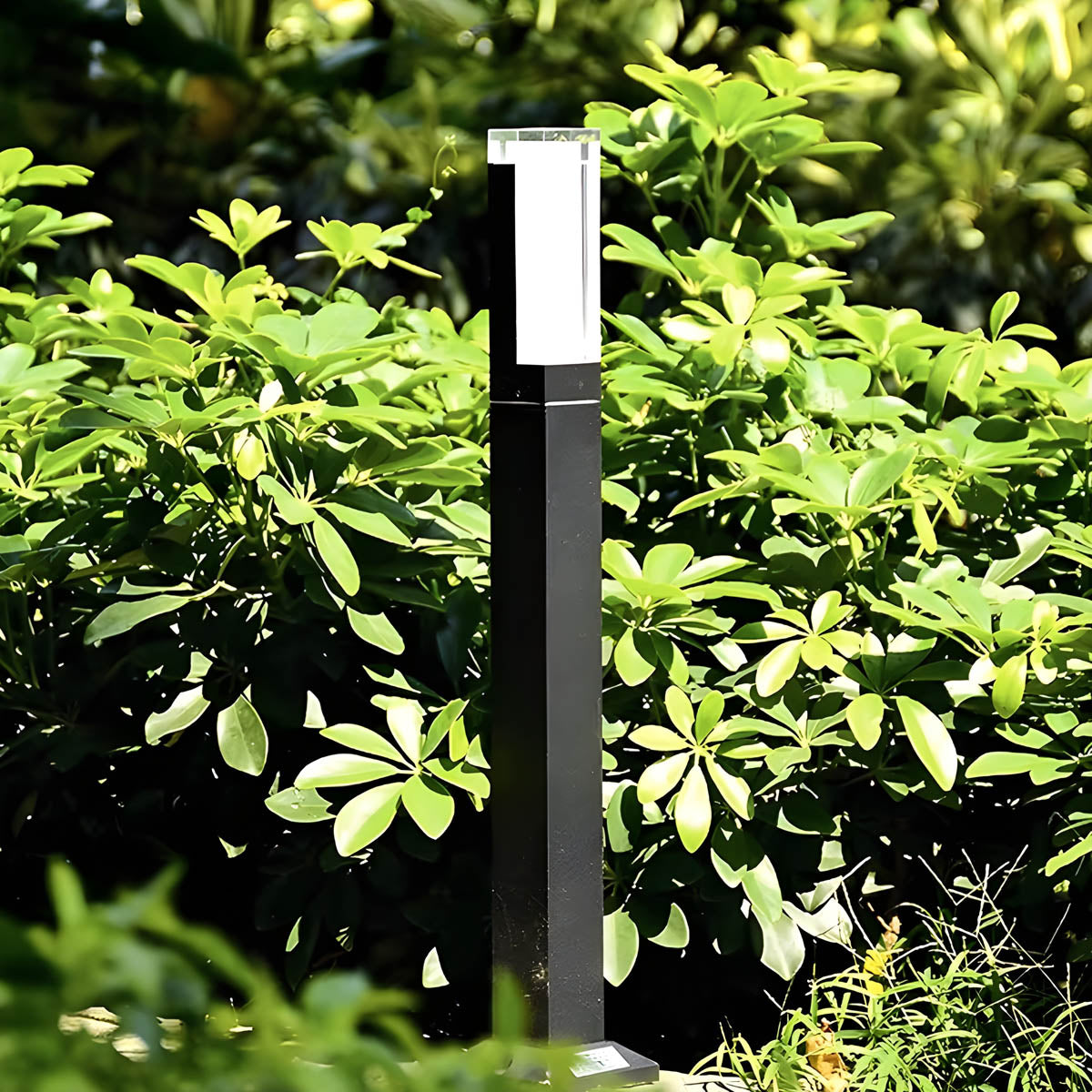 Aluminum LED lawn light range, solid or spike base