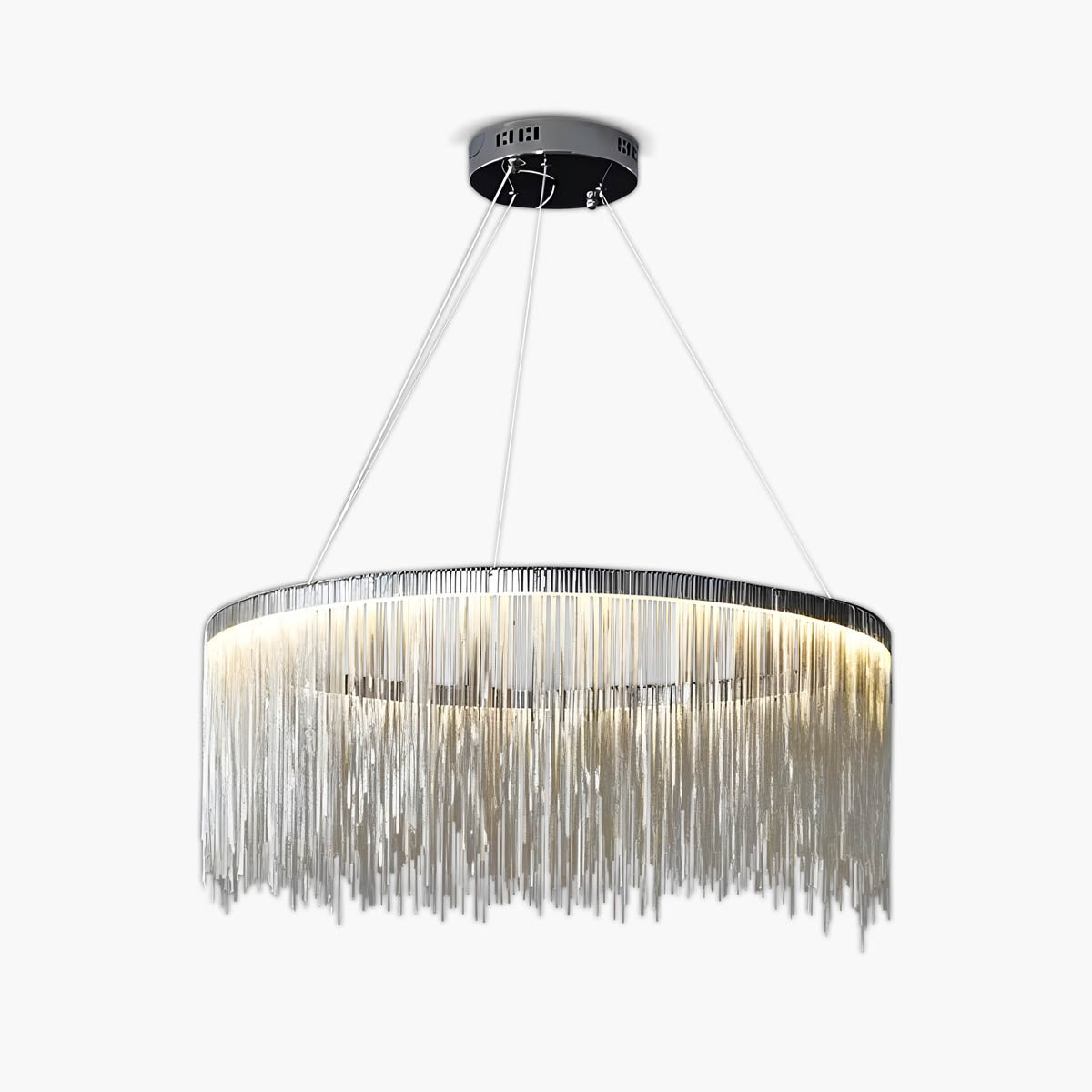 Aluminum & Iron Fringe Chandelier LED 50-150 cm