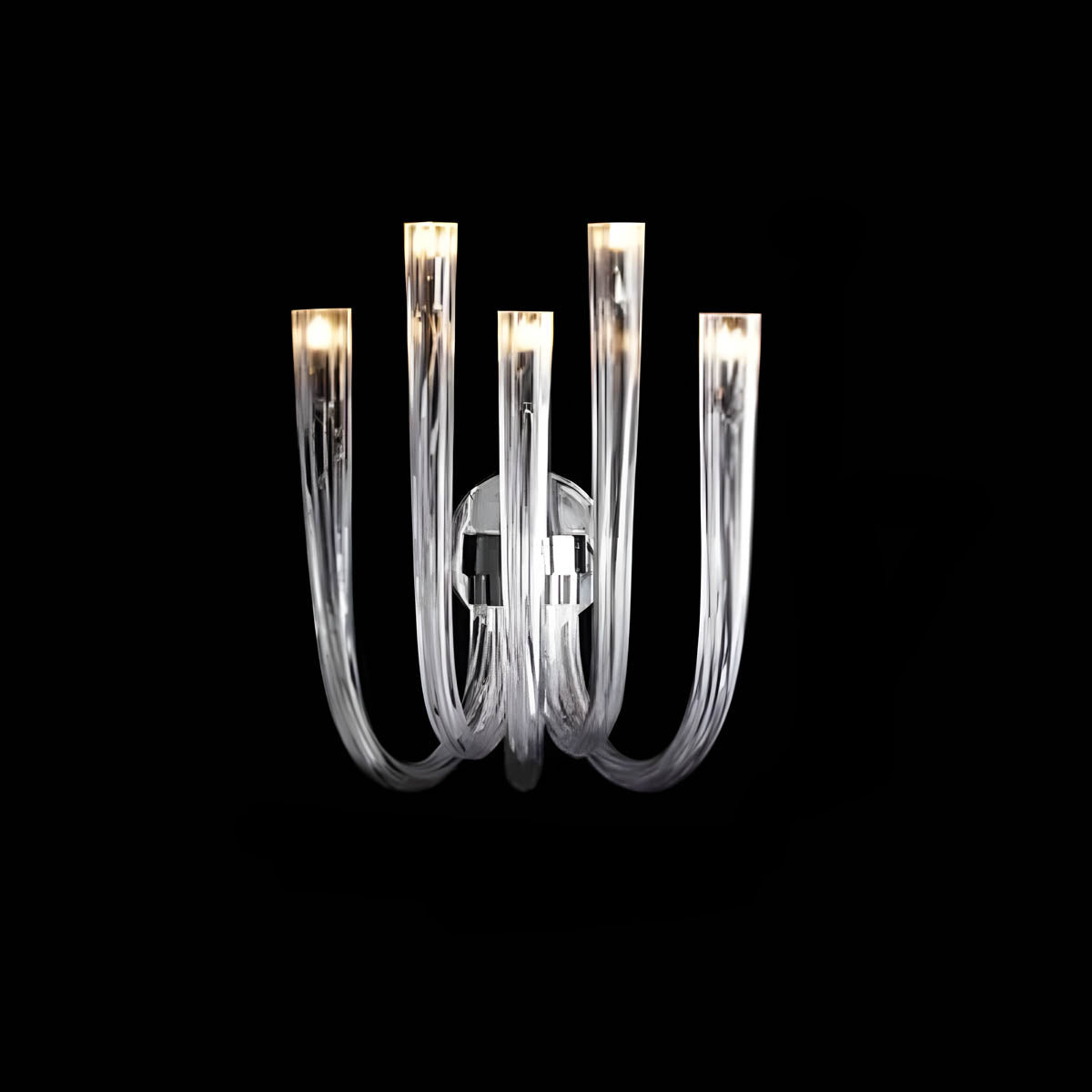 Glass & Metal Chandelier 12-Head 60 cm LED G9