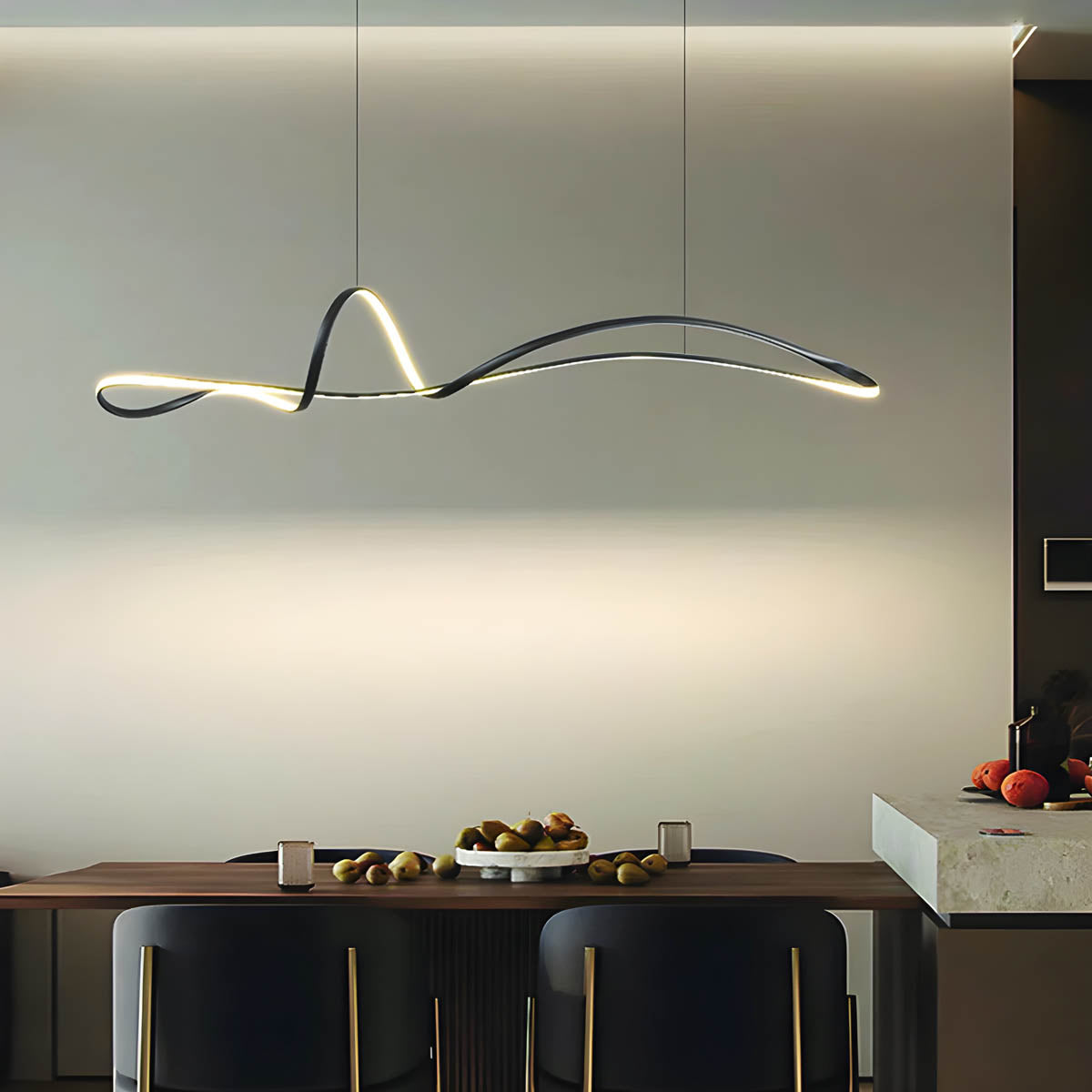 Stainless alloy LED cord pendant light