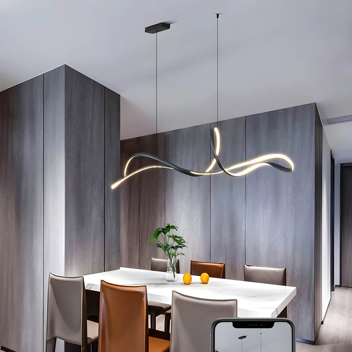 Stainless alloy LED cord pendant light