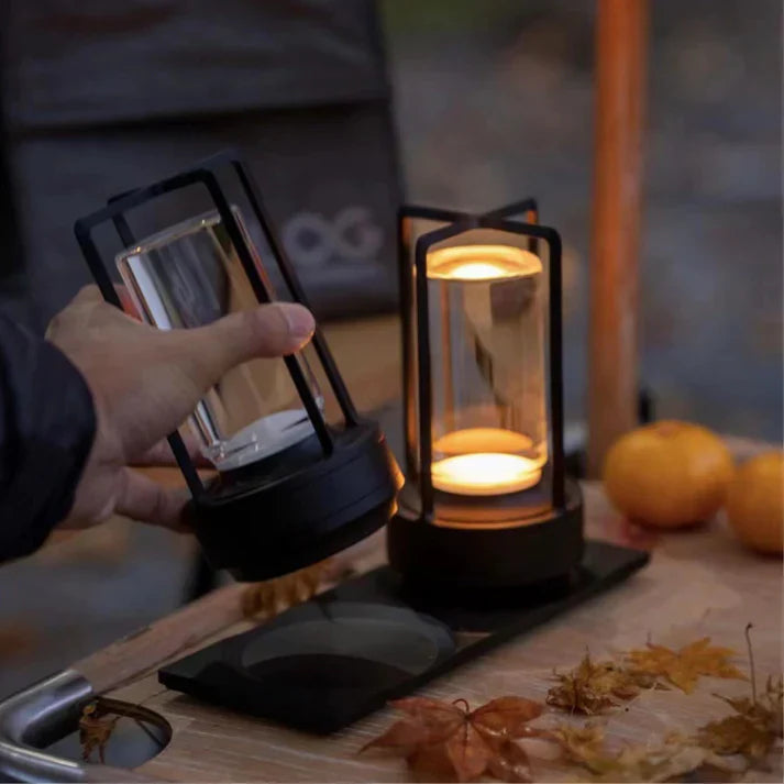 Cordless Crystal Lantern with Touch Sensor