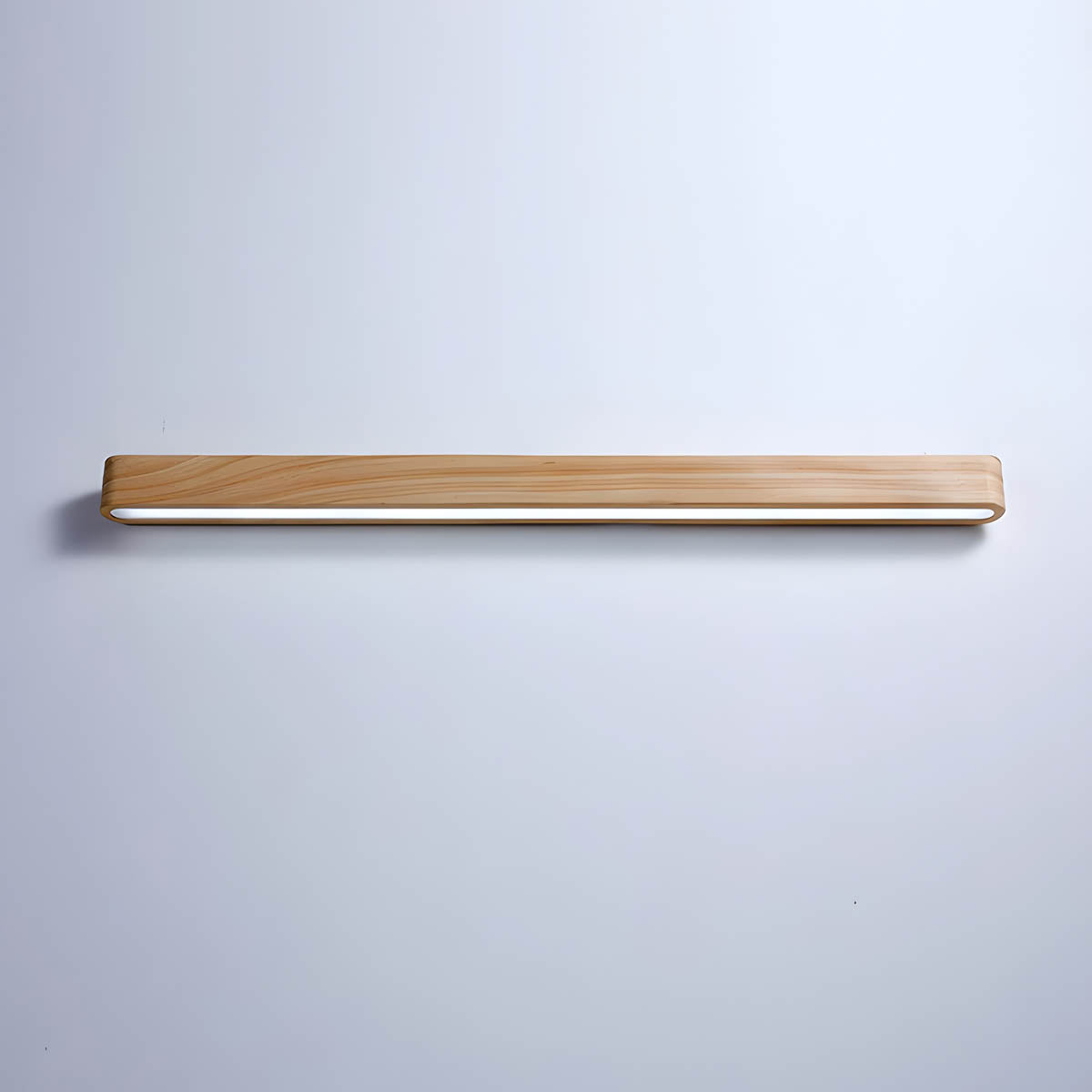 Wood & aluminium wall-mounted LED light