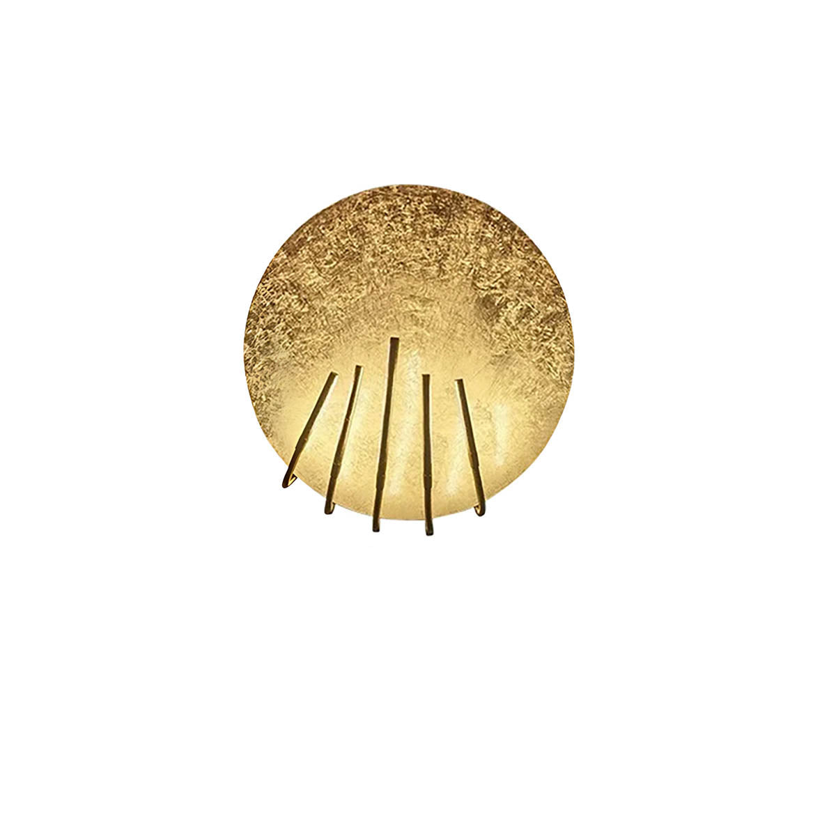 Wall Lights gold foil metal wall light with artistic cutouts