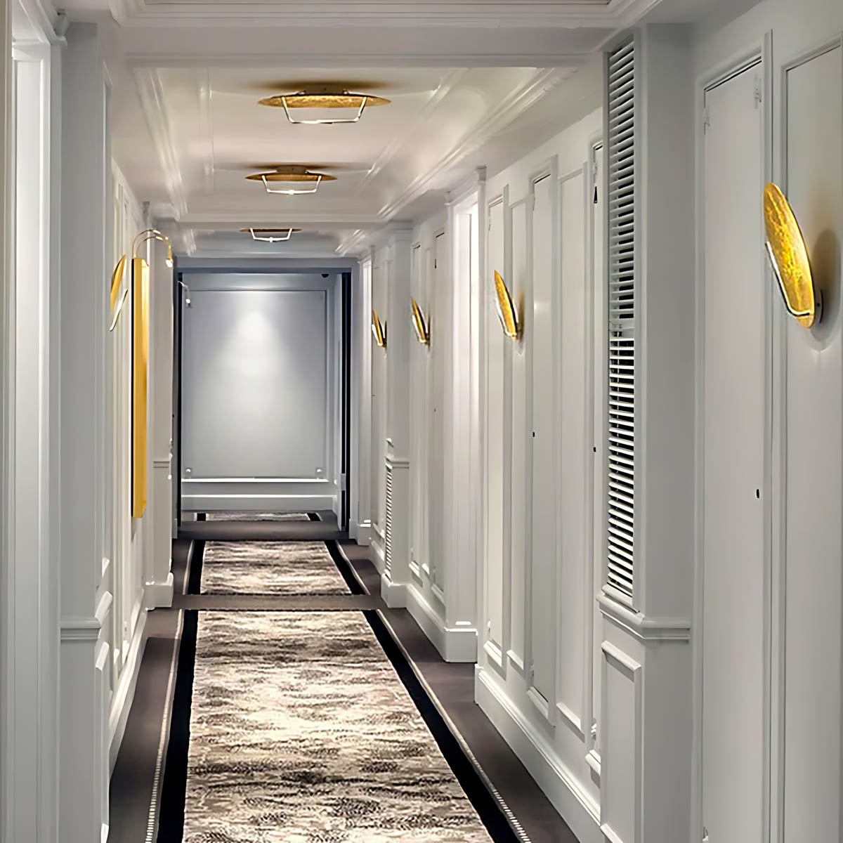 Wall Lights gold foil metal wall light with artistic cutouts