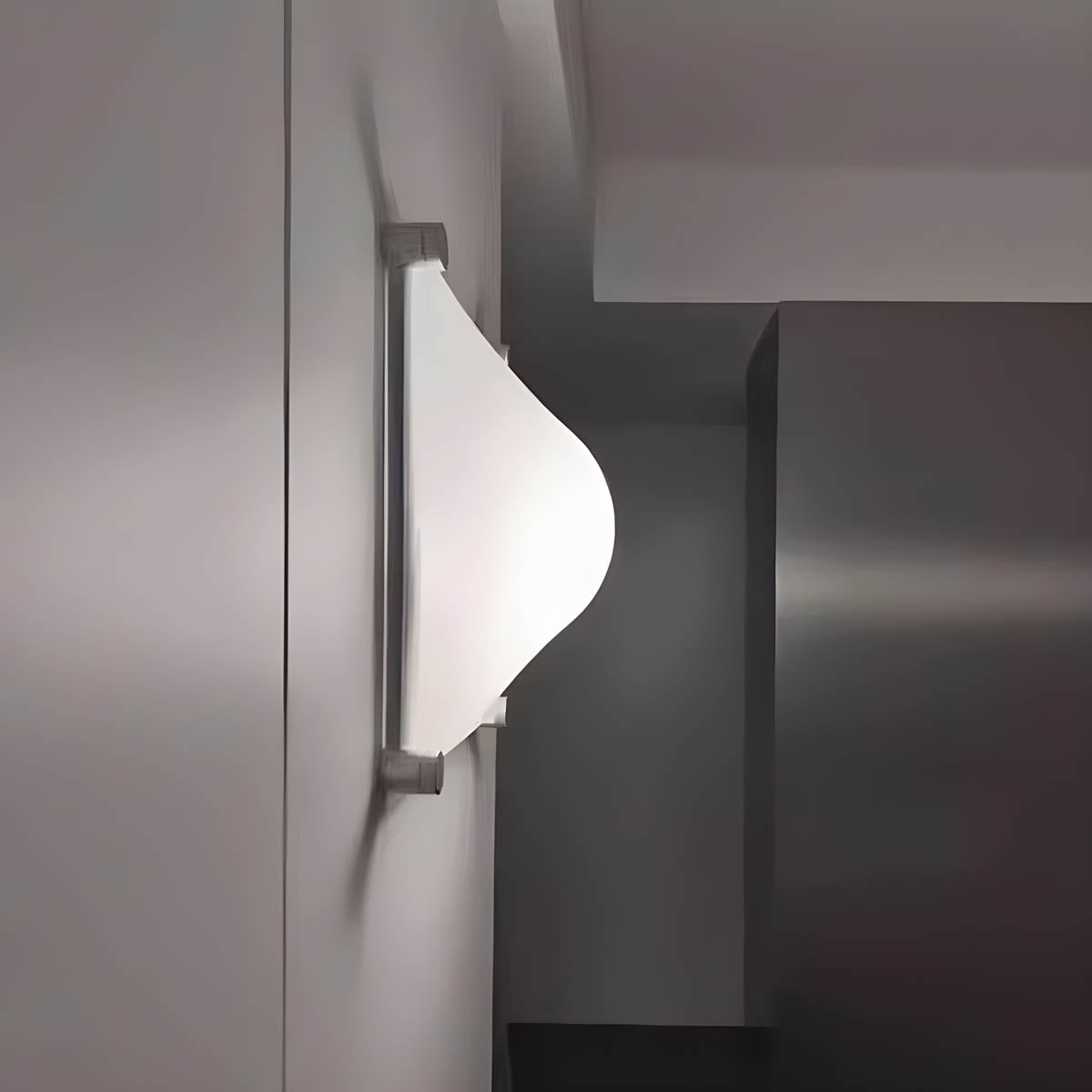 Wall light in acrylic & metal with integrated LED