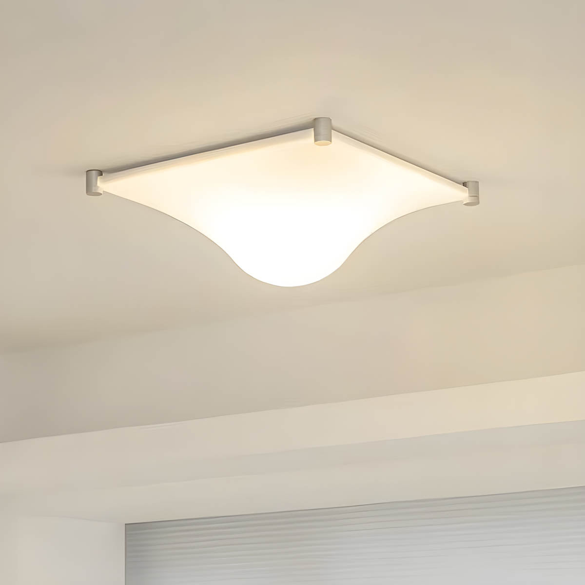 Wall light in acrylic & metal with integrated LED