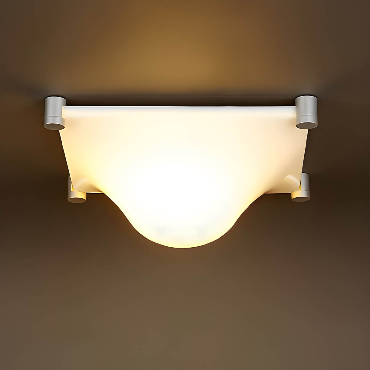 Wall light in acrylic & metal with integrated LED