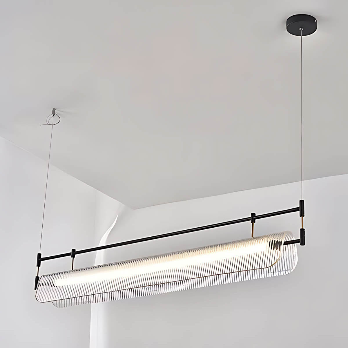 Pendant light LED with acrylic shade