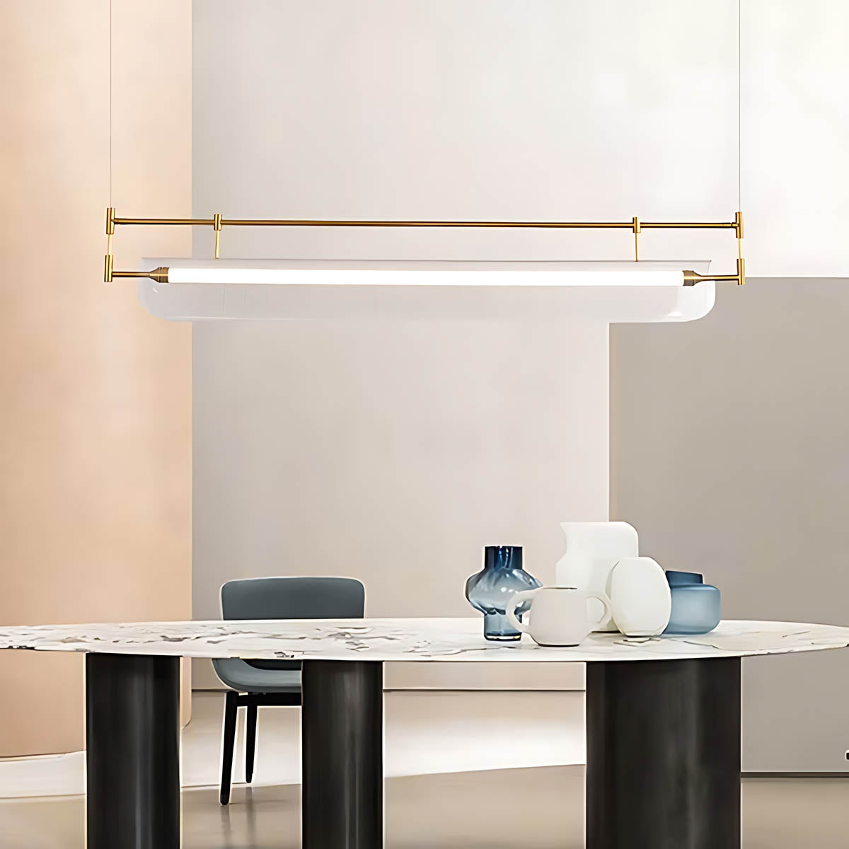 Pendant light LED with acrylic shade