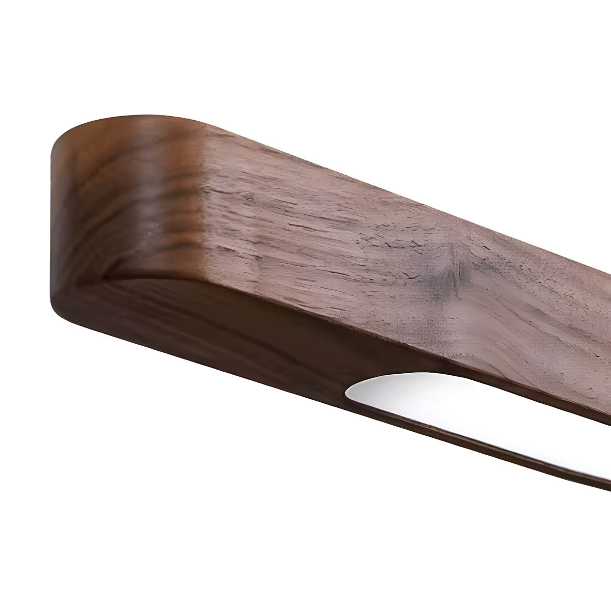 Wood and metal remote-control LED pendant light