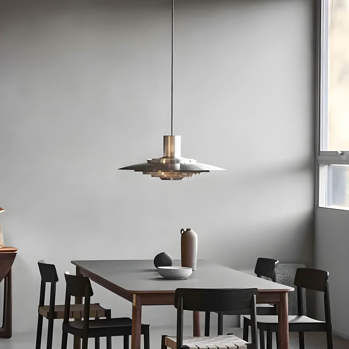 Modern aluminium & iron pendant light