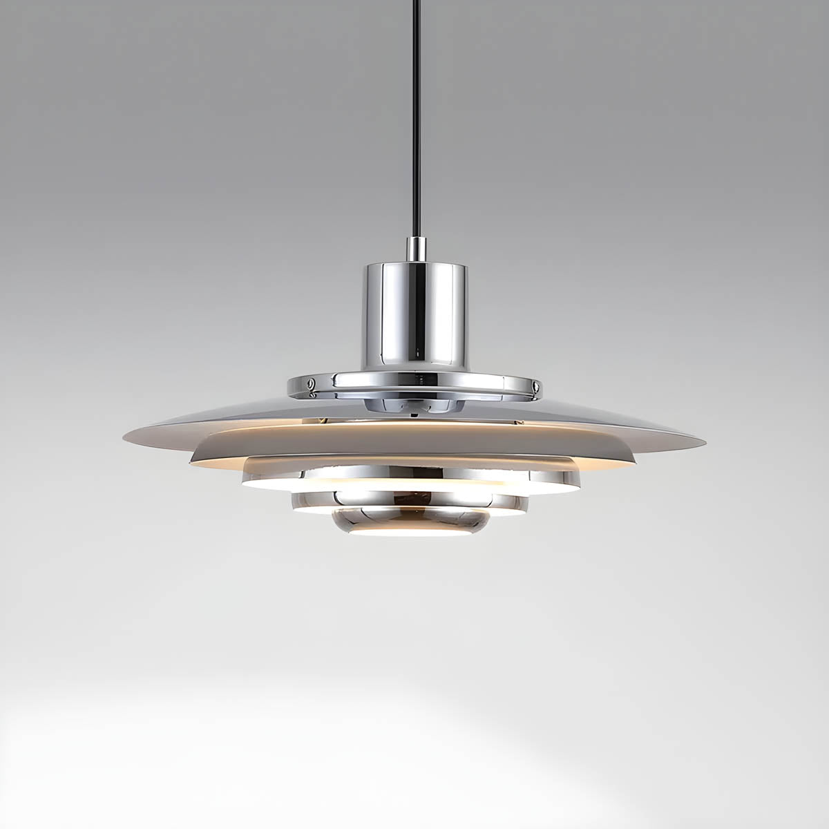 Modern aluminium & iron pendant light