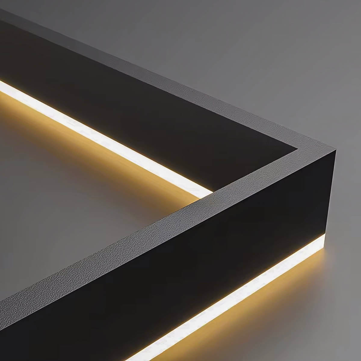 Architectural Iron & Acrylic LED Pendant — Linear & Layered Modern Lighting