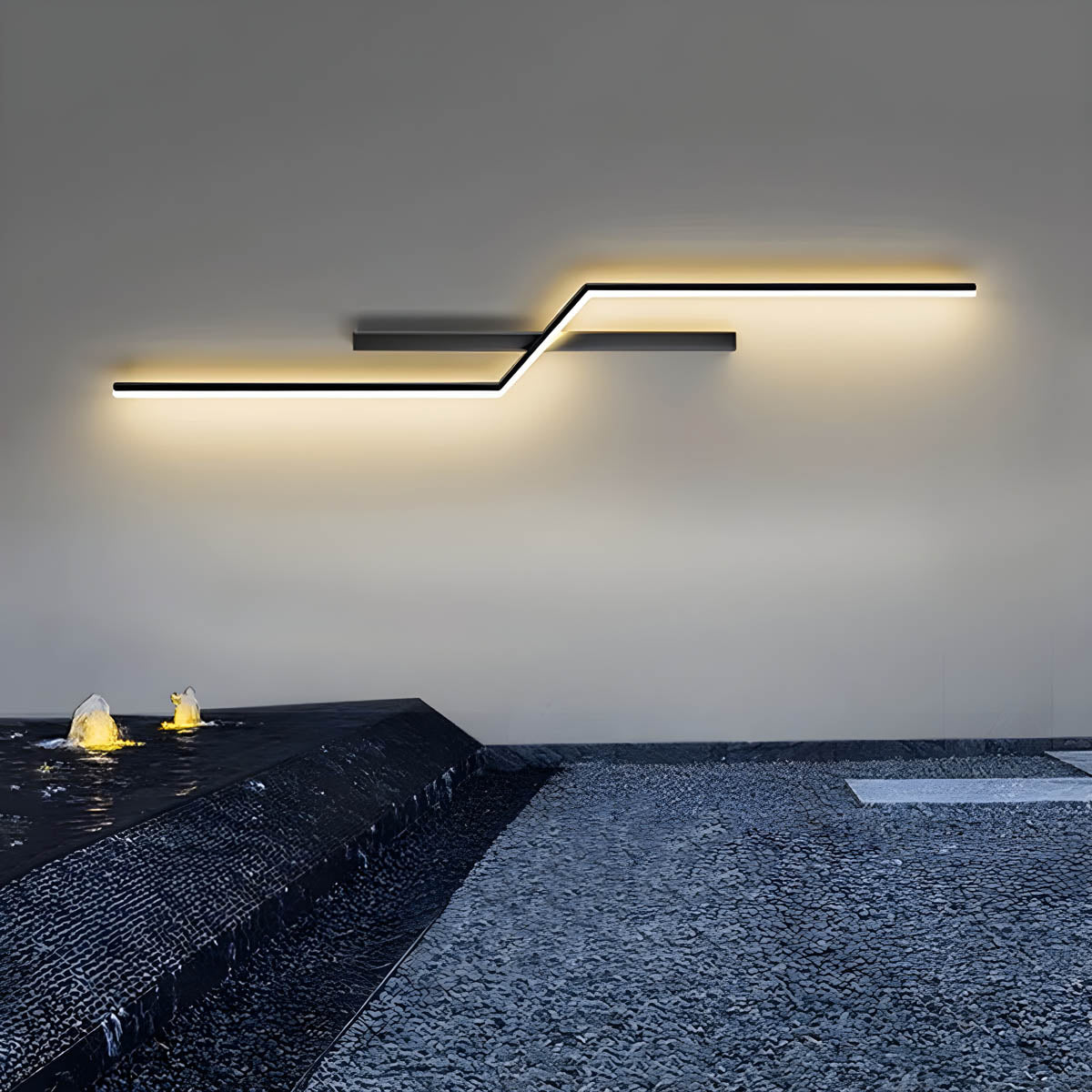 Modern Waterproof LED Wall Light – Aluminium & Silicone