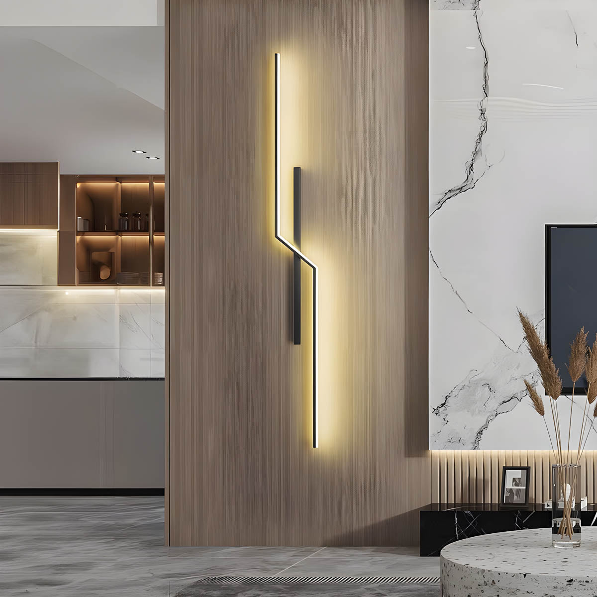 Modern Waterproof LED Wall Light – Aluminium & Silicone