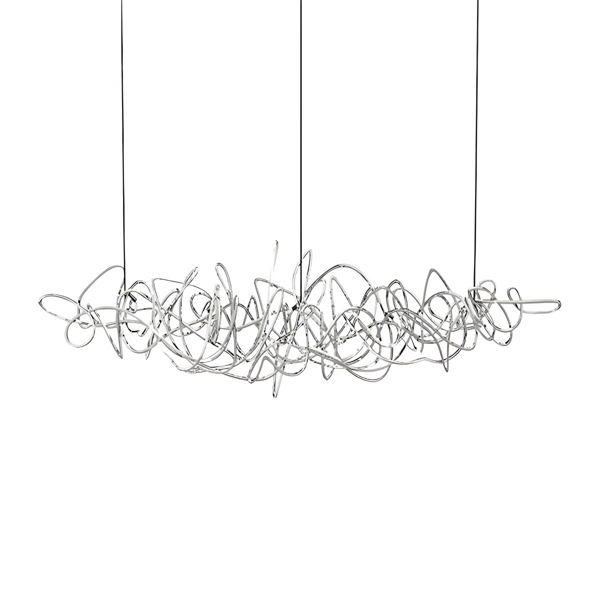 Stainless Steel Ribbon LED Chandelier 100-150 cm