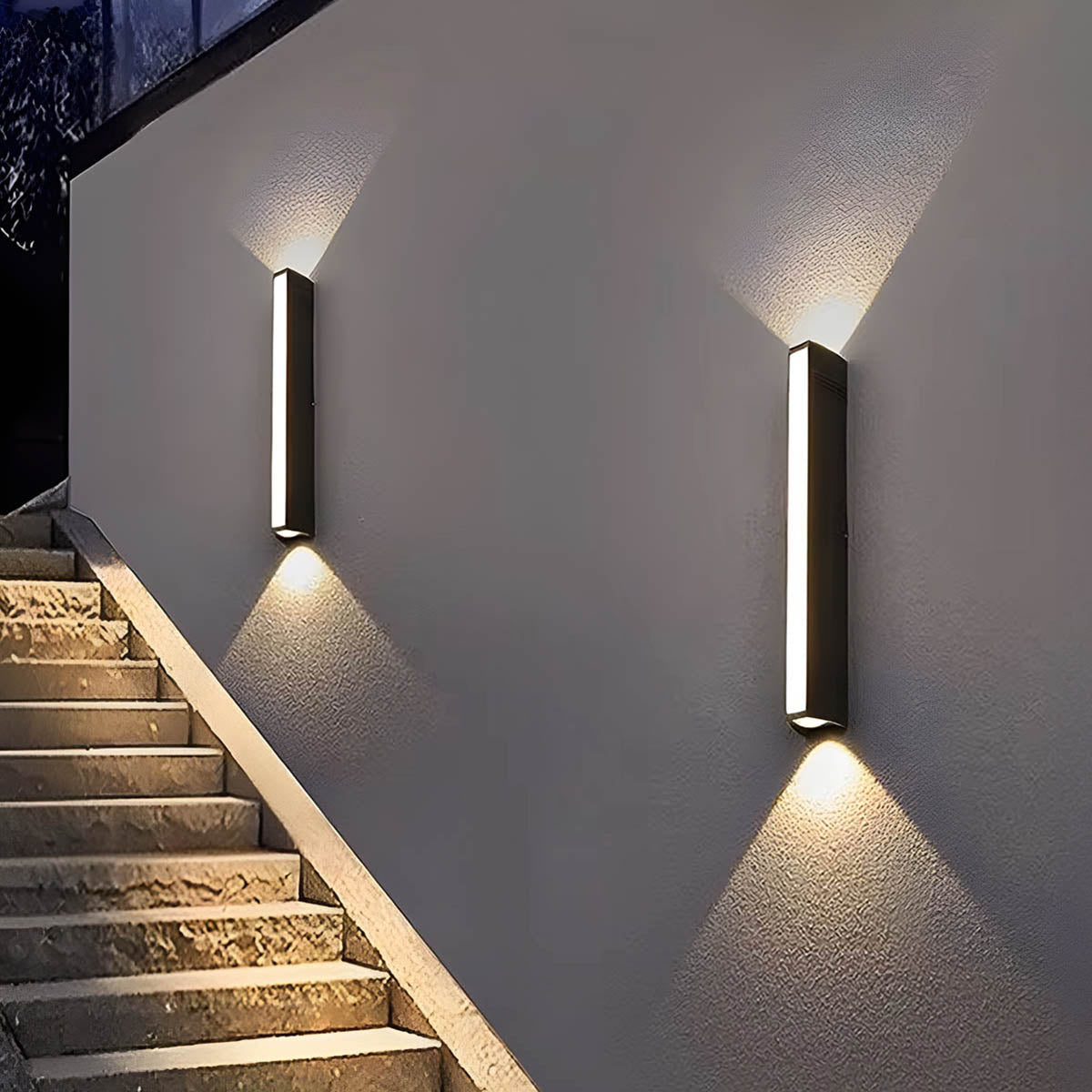 IP65 Aluminium Up-&-Down Outdoor Wall Light