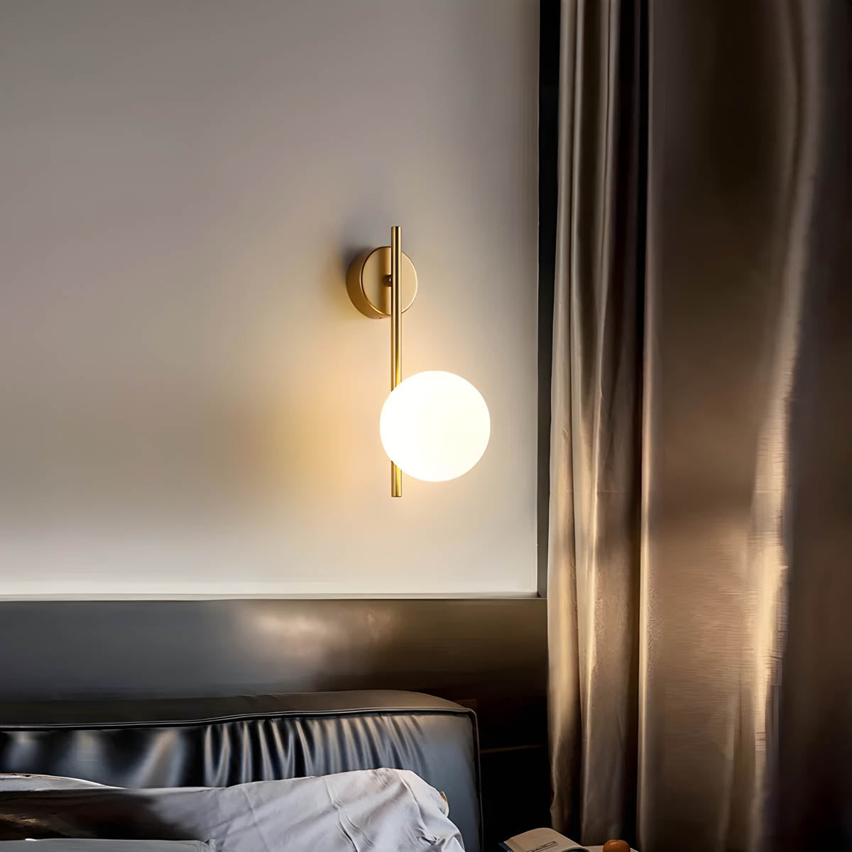 Iron & Glass Wall Light