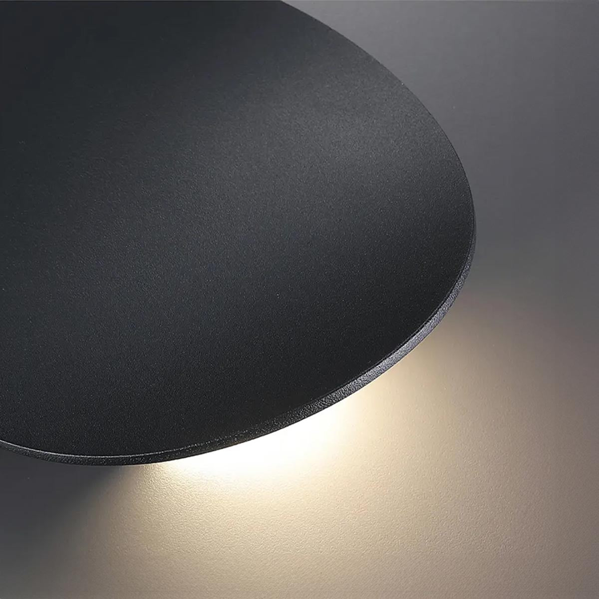 Pebble-Shield Aluminum Uplight Wall Sconce