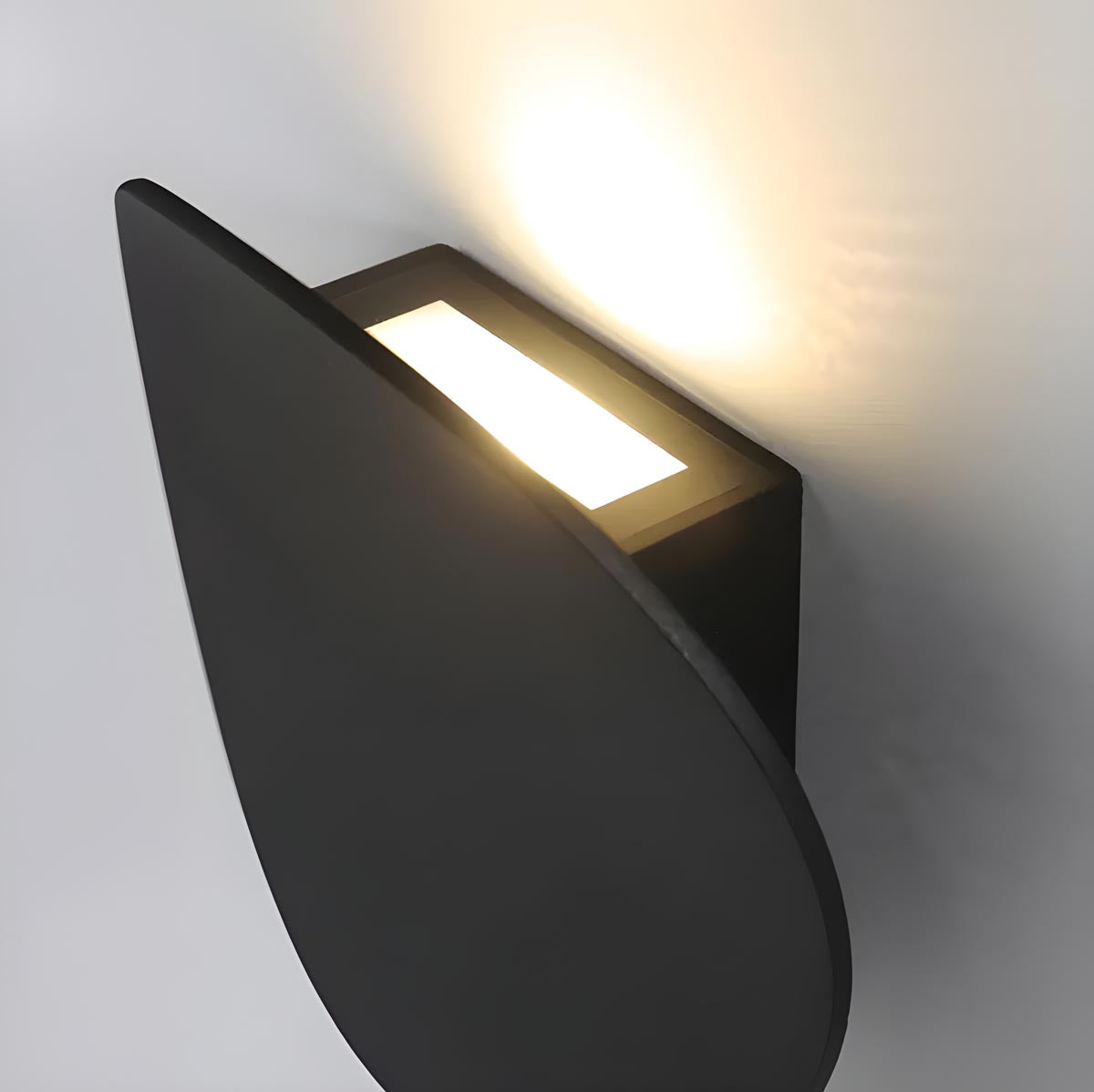 Pebble-Shield Aluminum Uplight Wall Sconce