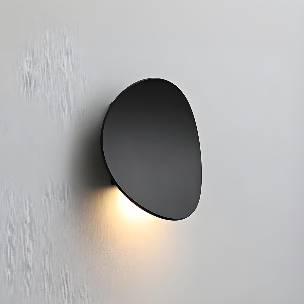 Pebble-Shield Aluminum Uplight Wall Sconce
