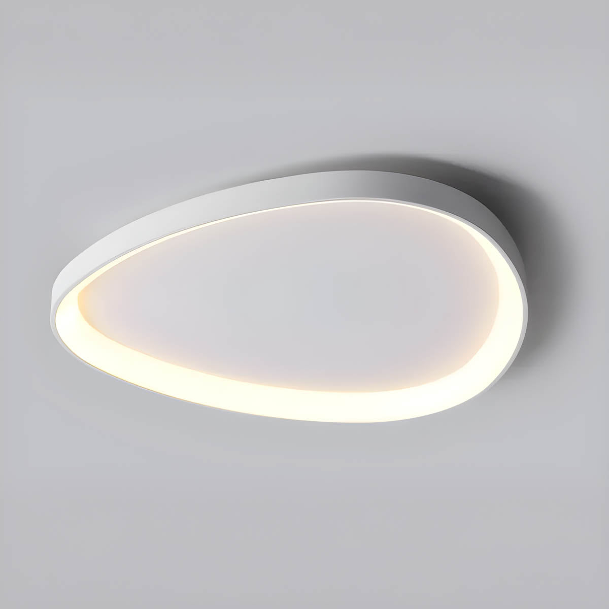 Iron semi-flush ceiling lamp